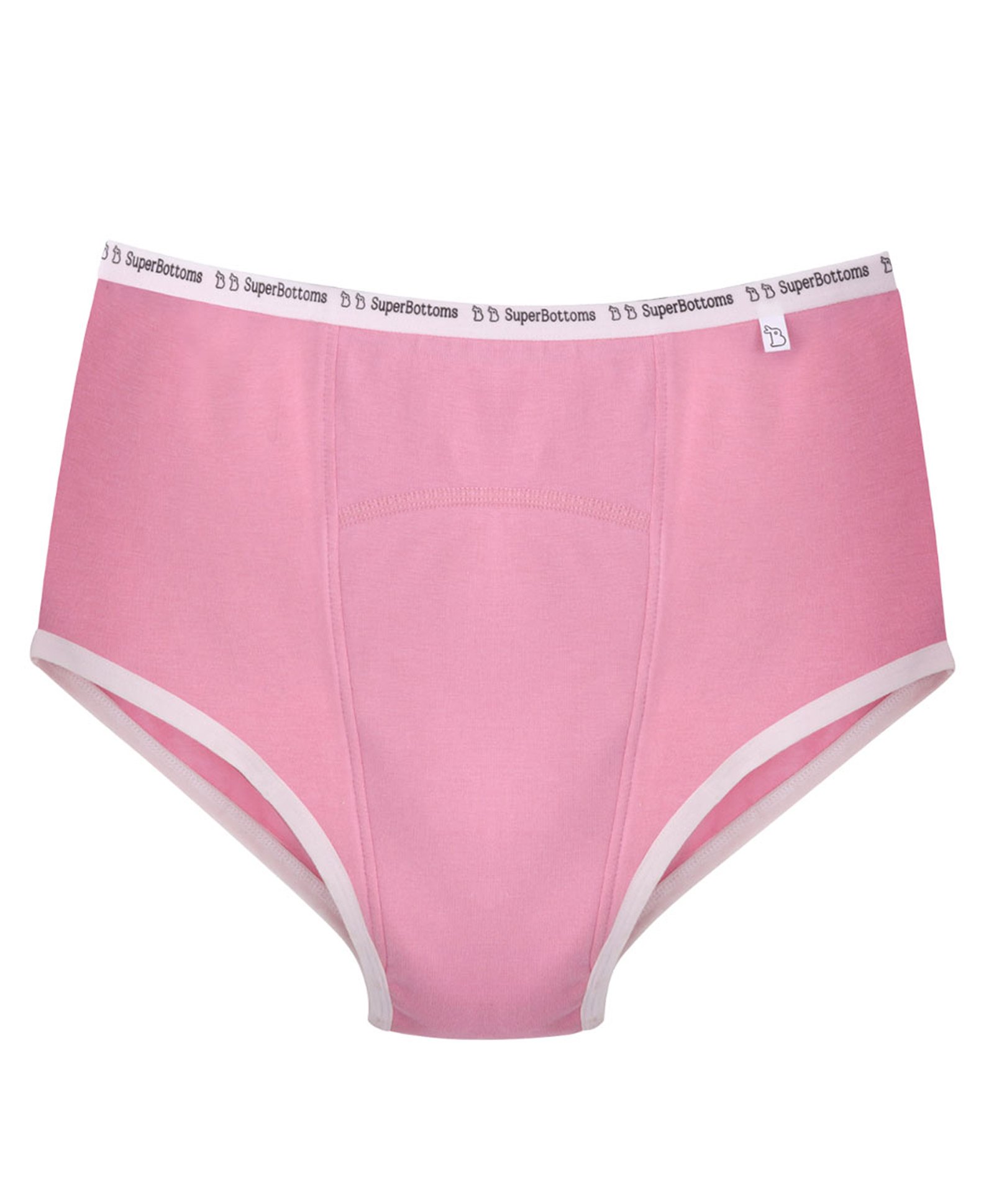 SuperBottoms One Layer Leak Free & Stain Free Maxabsorb Solid Period Panty - Pink-picture-29