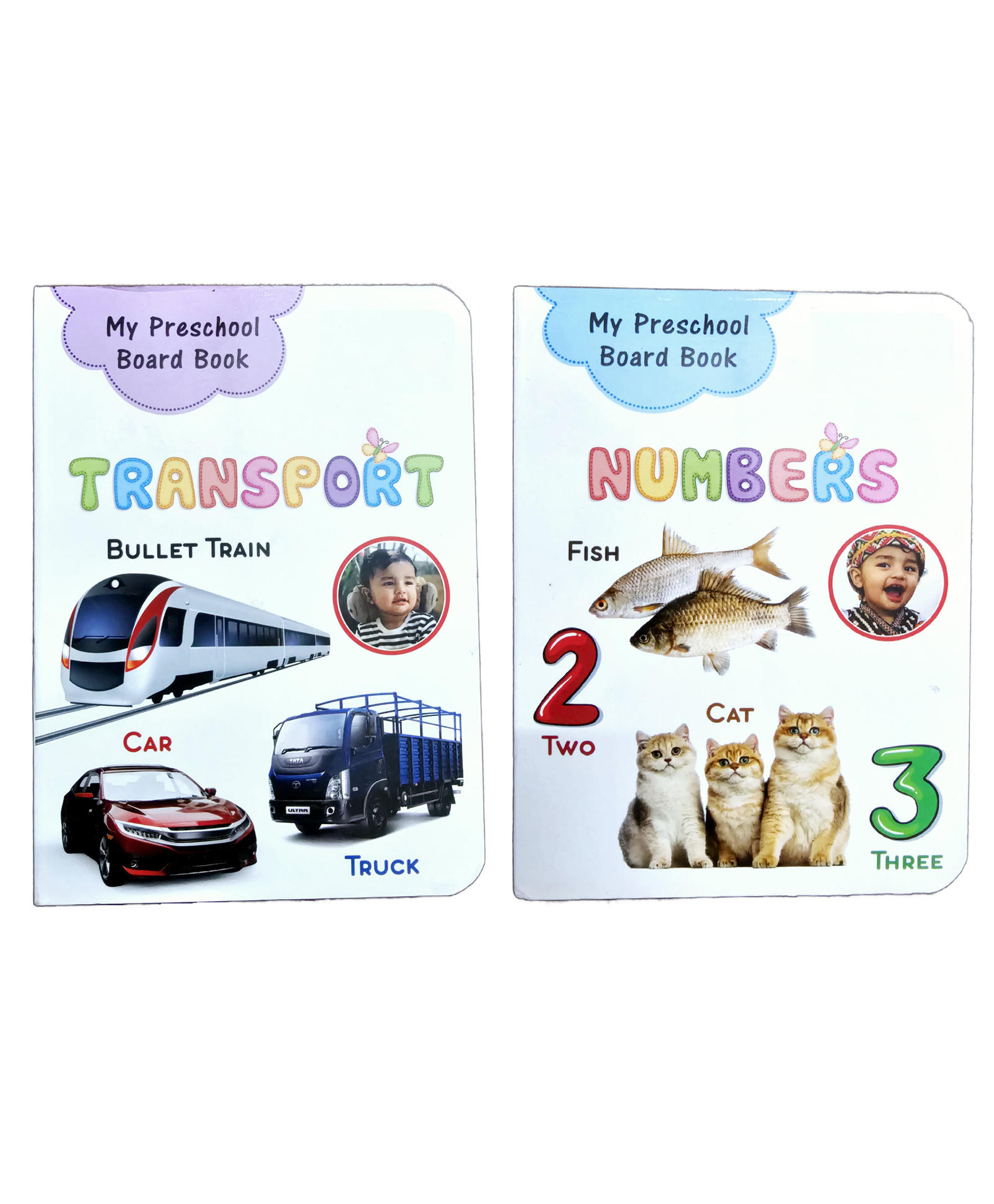 vinmot Preschool Transport and Numbers Easy Learning Educational Board Books for Kids- Set of 2-picture-11