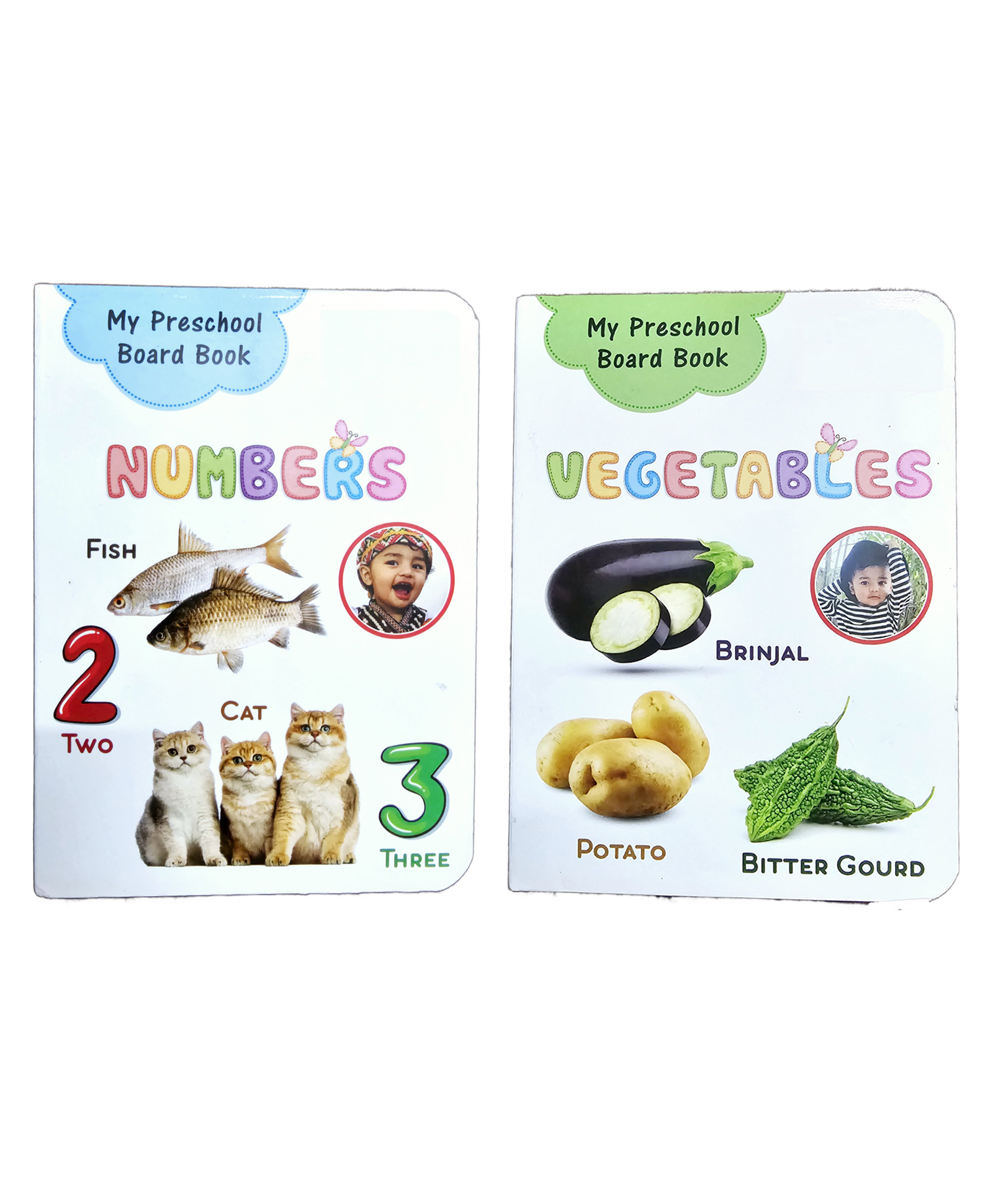 vinmot Preschool Numbers and Vegetables Easy Learning Educational Board Books for Kids- Set of 2-picture-13