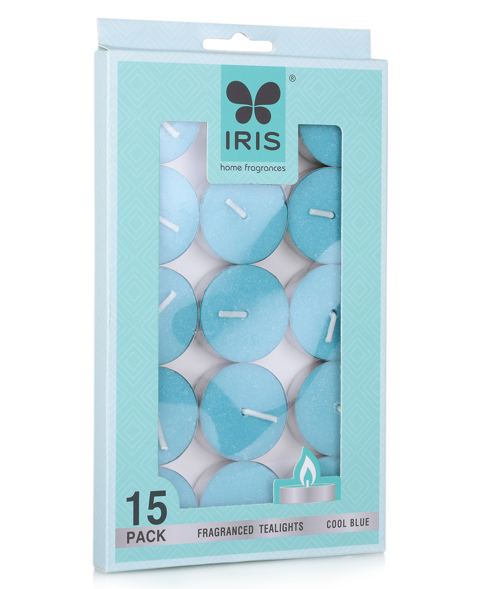 Iris Homefragrances Fragranced Tealights- Pack of 15- Fragrance Cool Blue- 9g each(Set of 2)-picture-38
