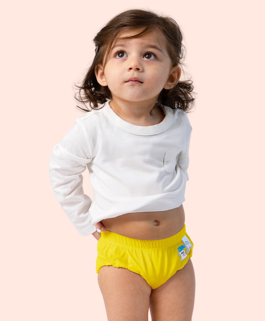 SuperBottoms Bamboo Ghost Printed Super Soft Brief - Yellow-picture-13