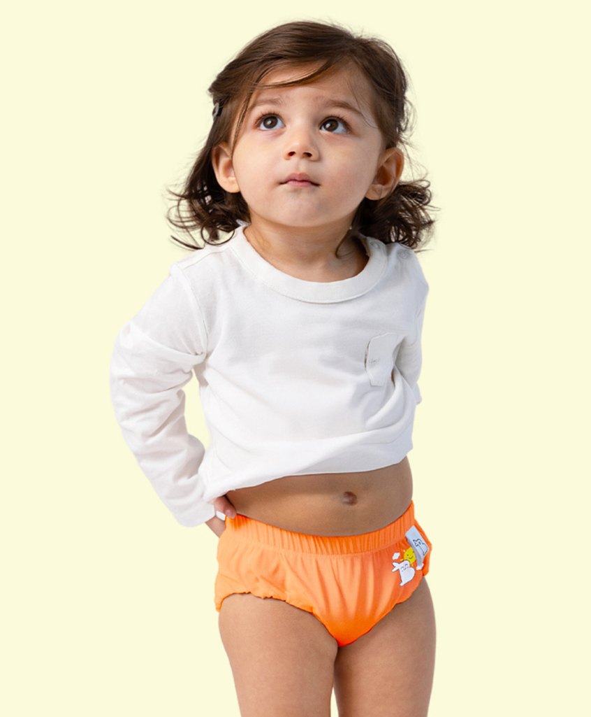 SuperBottoms  Bamboo Bunny Printed Super Soft Brief - Orange-image-42