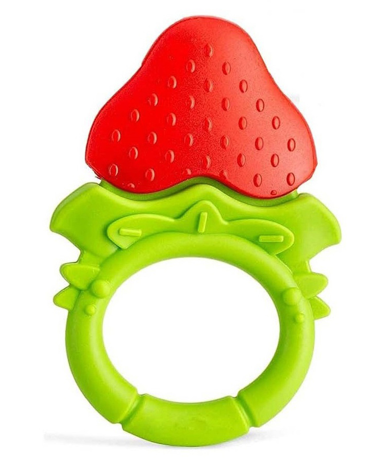 Sparkle Joy Non Toxic Food Grade Silicone Strawberry Baby Teether - Red-image-11
