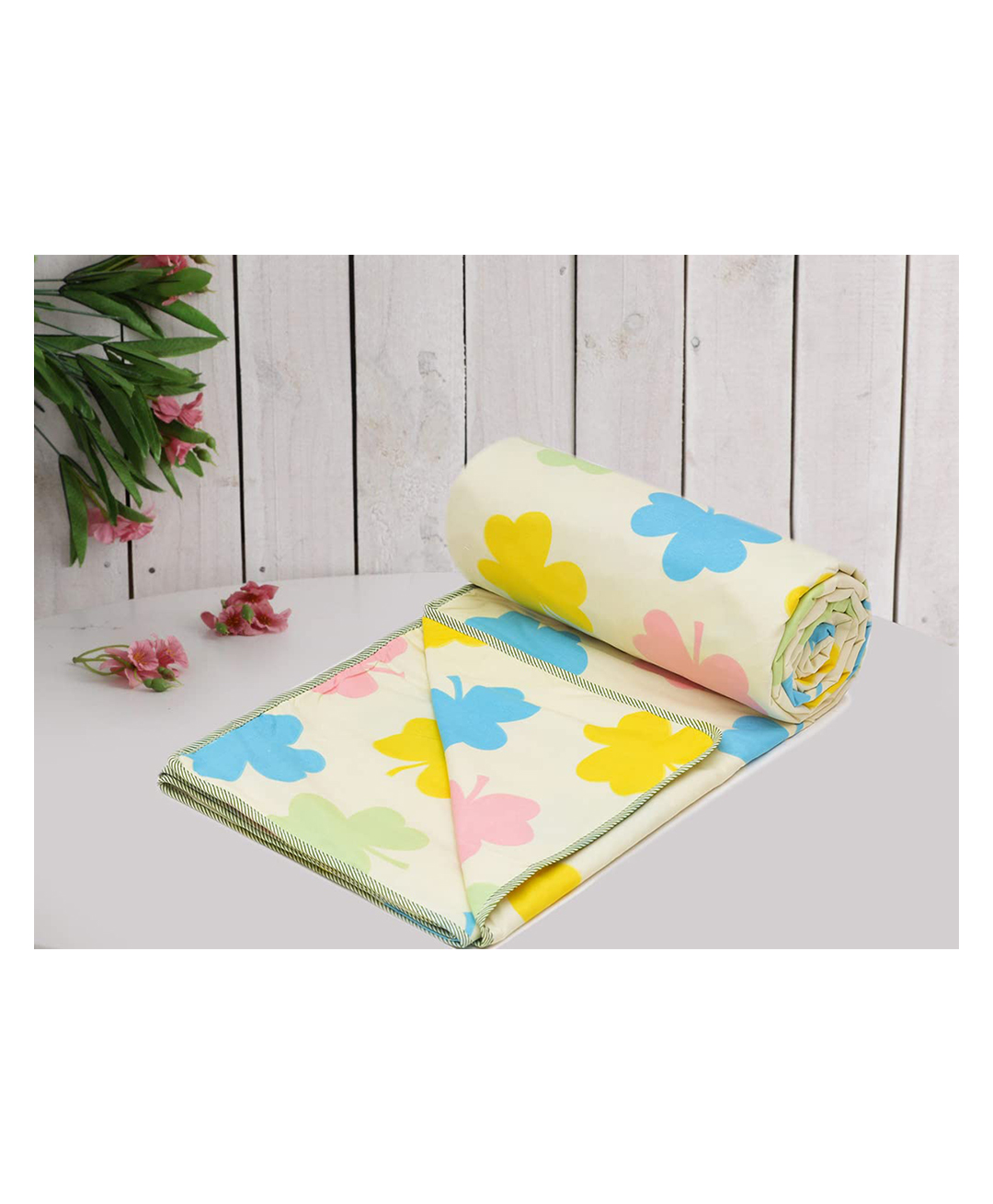 RRC Super Soft Microfiber Cotton Reversible Dohar For Single Bed - Multicolor-image-29