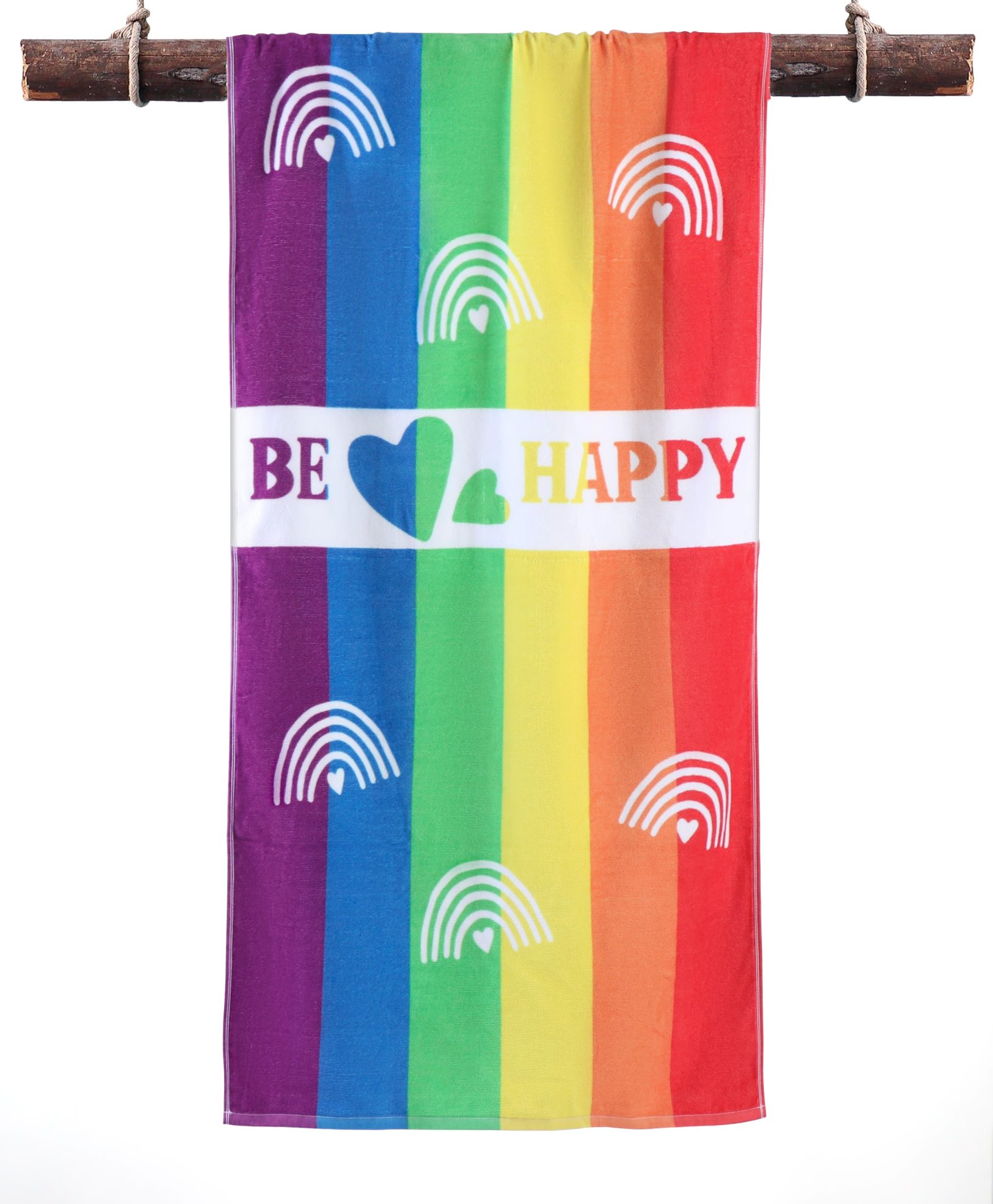 Pine Kids Terry Woven Towel & Wrapper Text Print L 60 x B 120 cm - Multicolor-picture-16