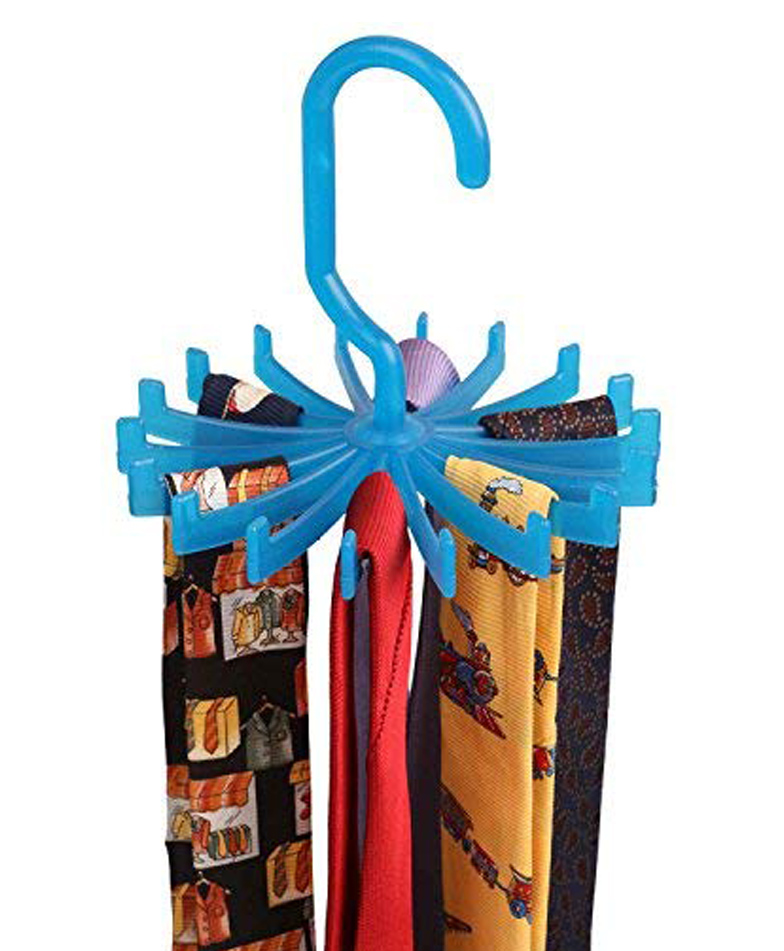the quirk box THE QURK BOX 360 DEGREE ROTATING TIE HANGER   BLUE-picture-26