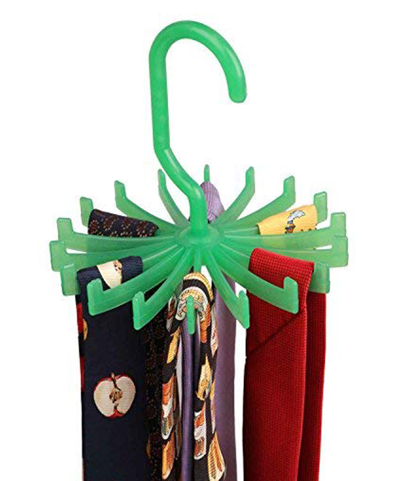 THE QURK BOX 360 DEGREE ROTATING TIE HANGER   GREEN-image-34