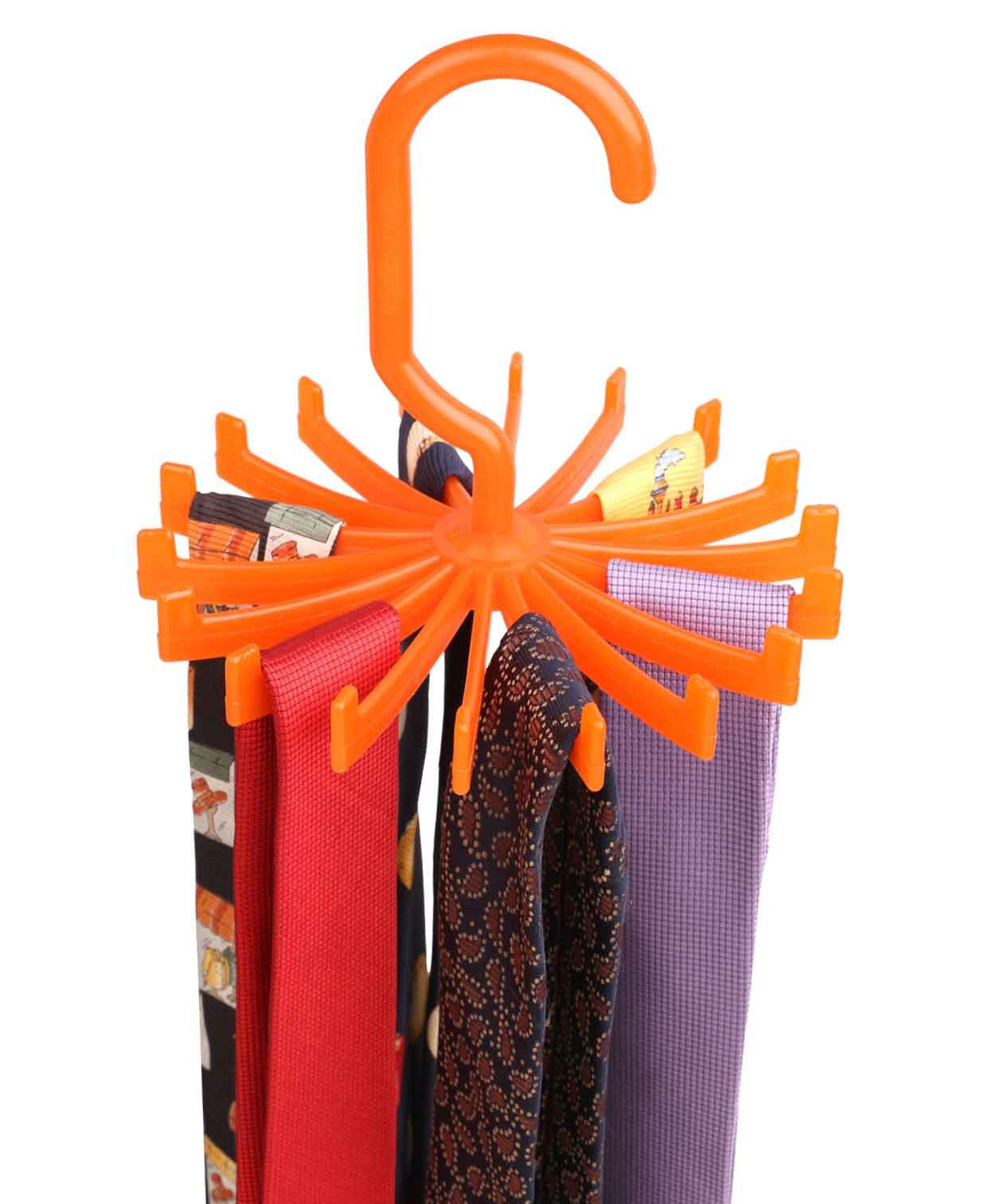 the quirk box THE QURK BOX 360 DEGREE ROTATING TIE HANGER   ORANGE-picture-28