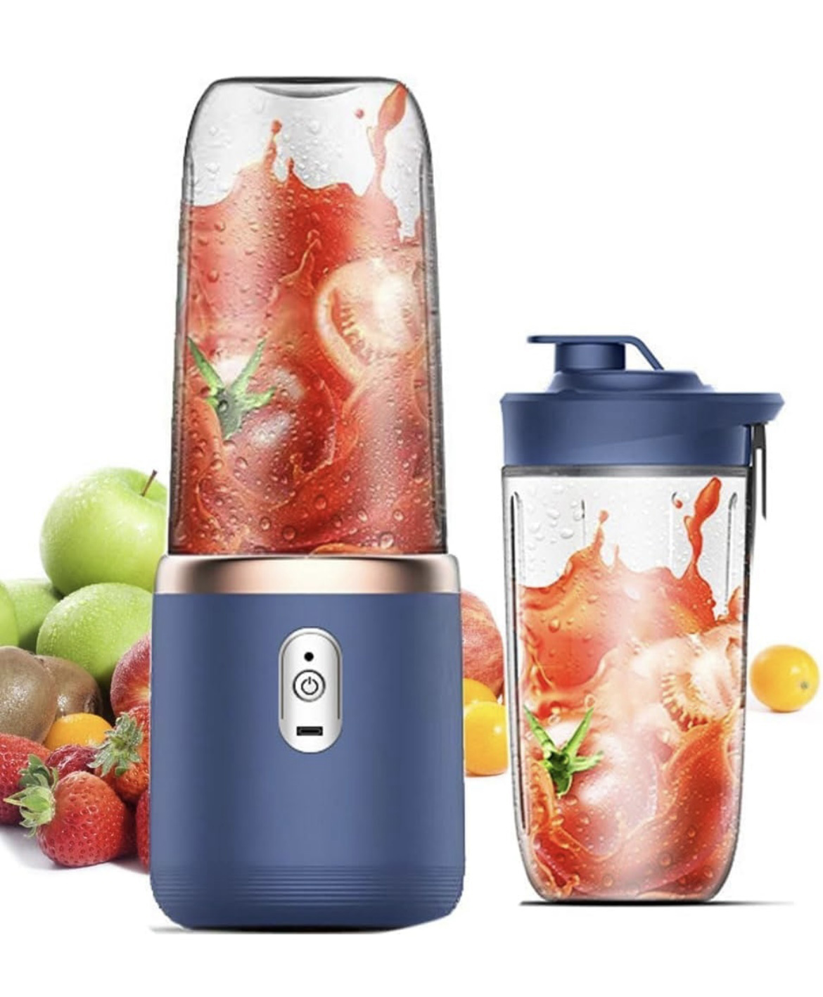 ARCADE TOYS Portable Personal Blender for Smoothies and Shakes with 6 Stainless Steel Blades - Colour may vary