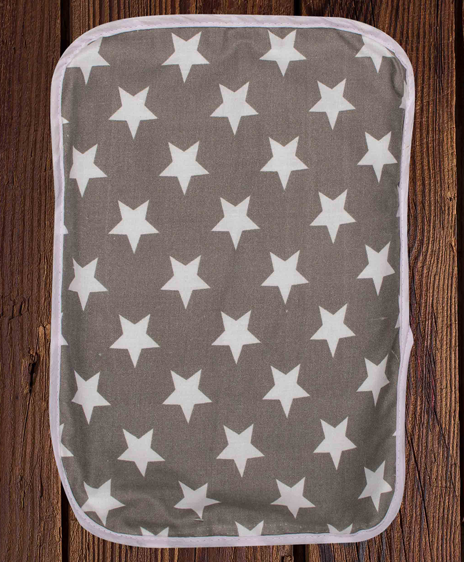 Mittenbooty Rectangular mustard seed or Rai Pillow Big Star print Grey-image-48