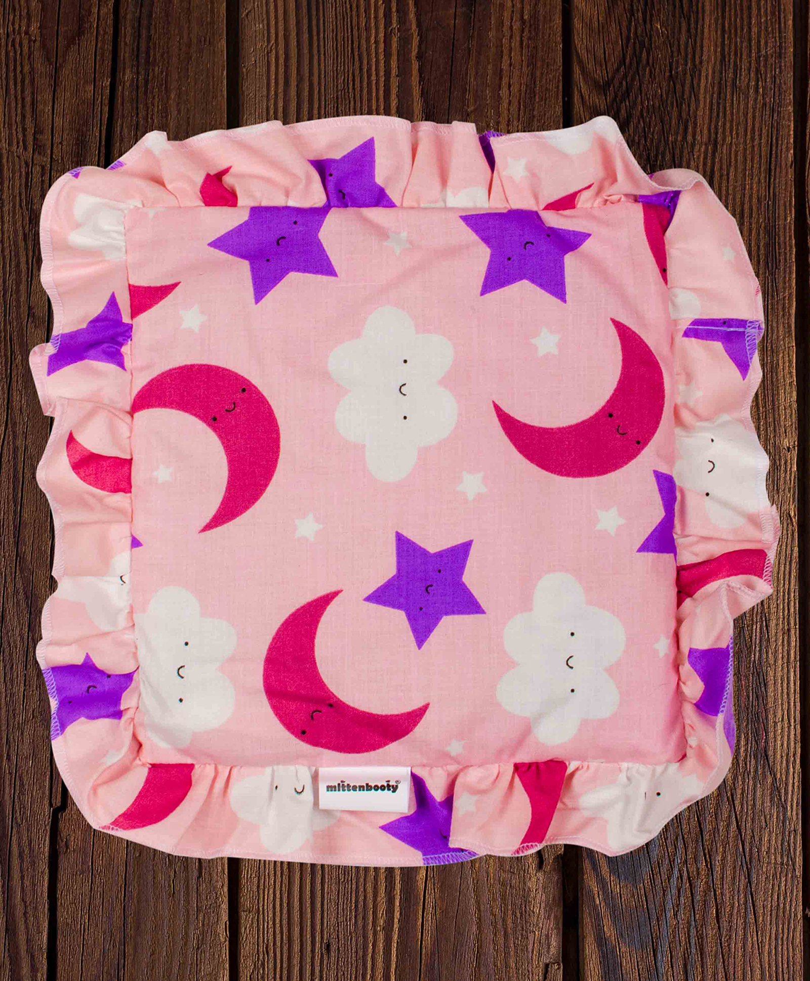 Mittenbooty Baby Square Mustard Seed Or Rai Pillow Cloud Print - Pink-image-21