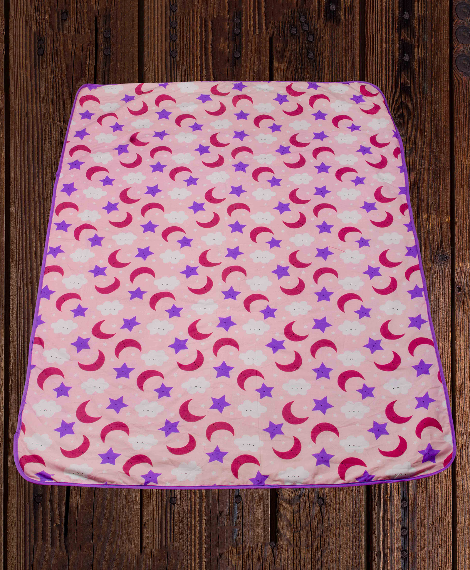 Mittenbooty baby AC dohar Cloud print Pink-picture-13