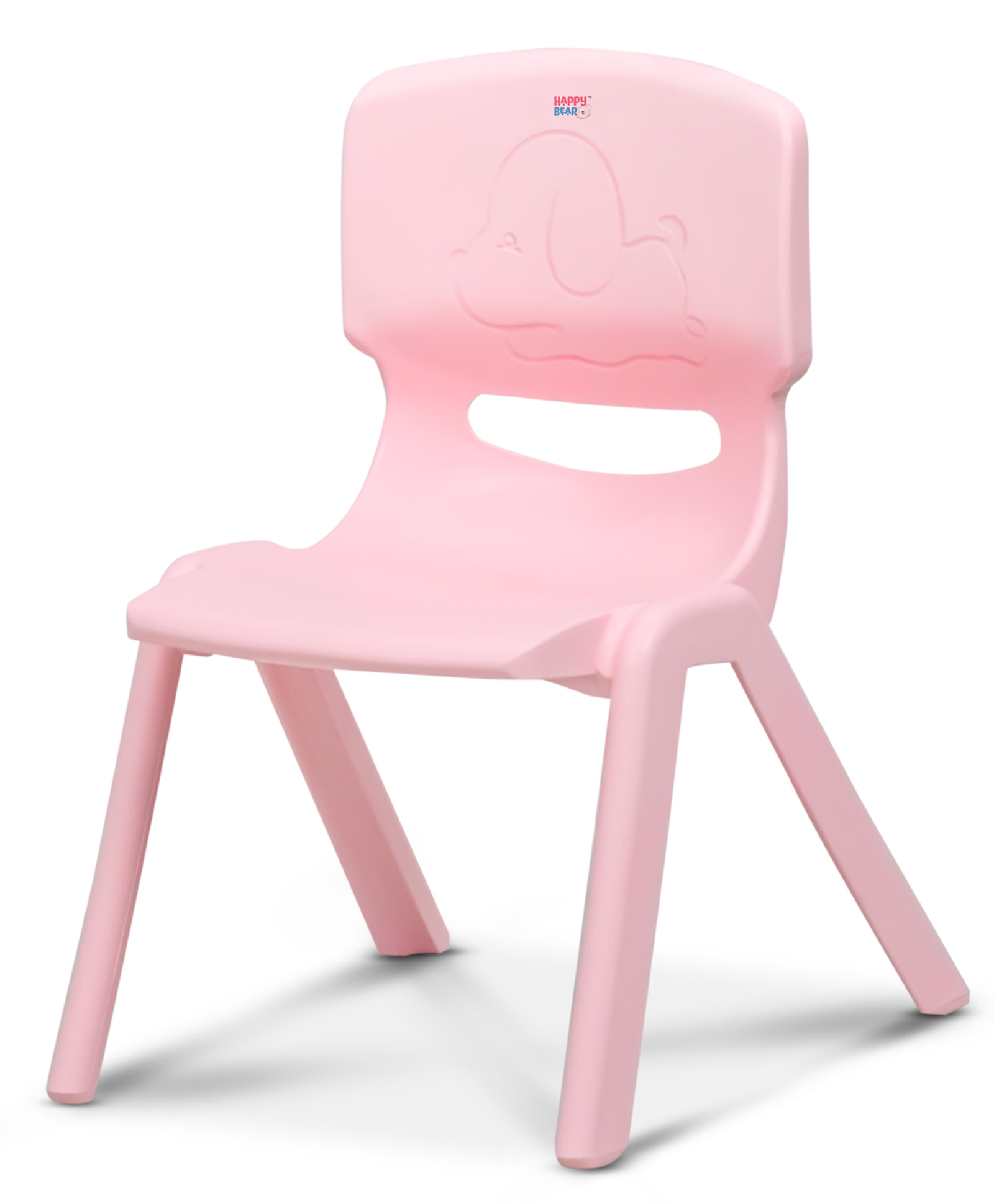 HAPPY BEAR Plastic Kids Chair | Durable and Lightweight, 9.3" Height Seat | Modern & Comfortable | Indoor and Outdoor Use for Boys & Girls Aged 2+ (Pink)-picture-25