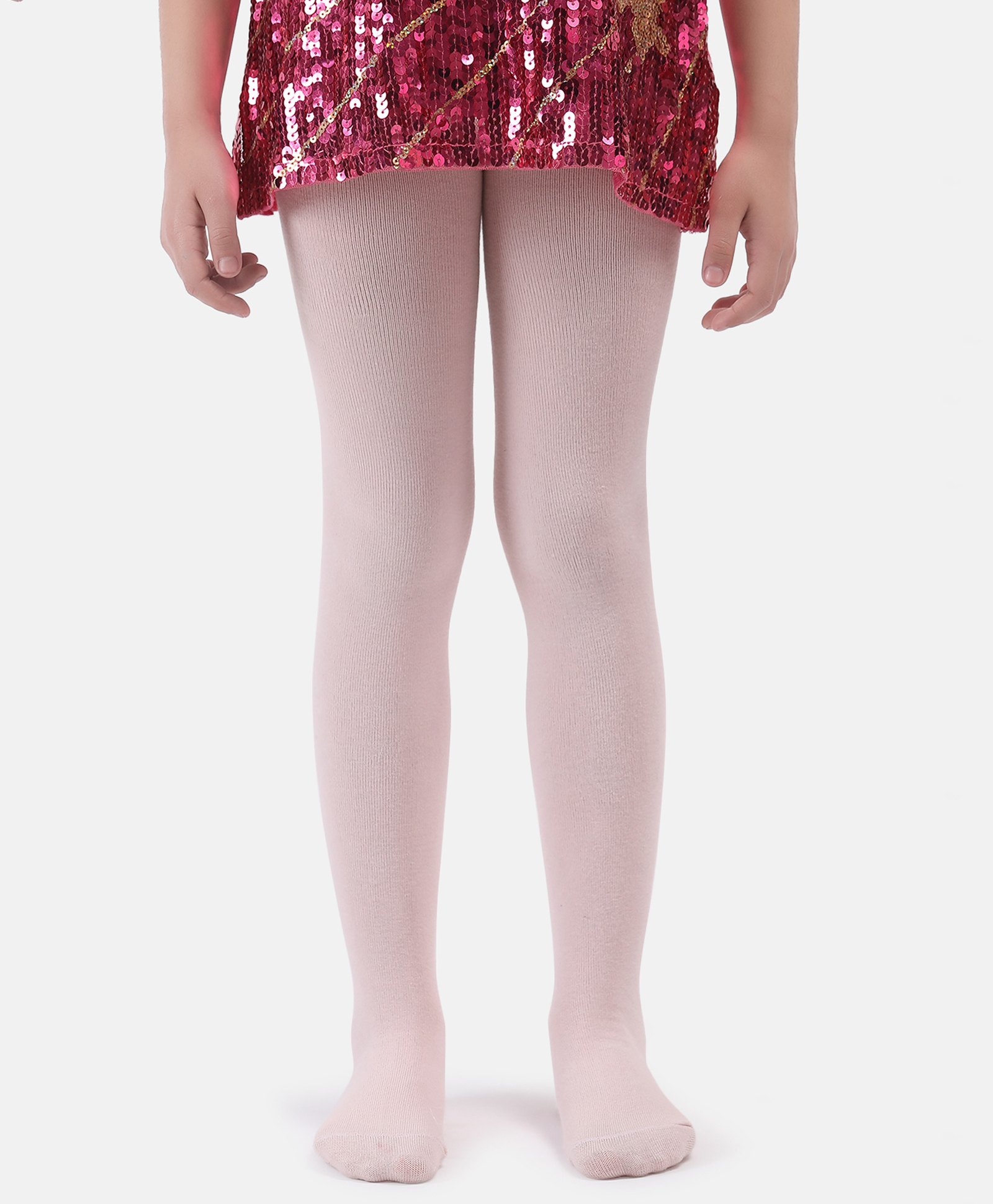 NEXT2SKIN Cotton Solid Pantyhose Stockings - Baby Pink-image-15