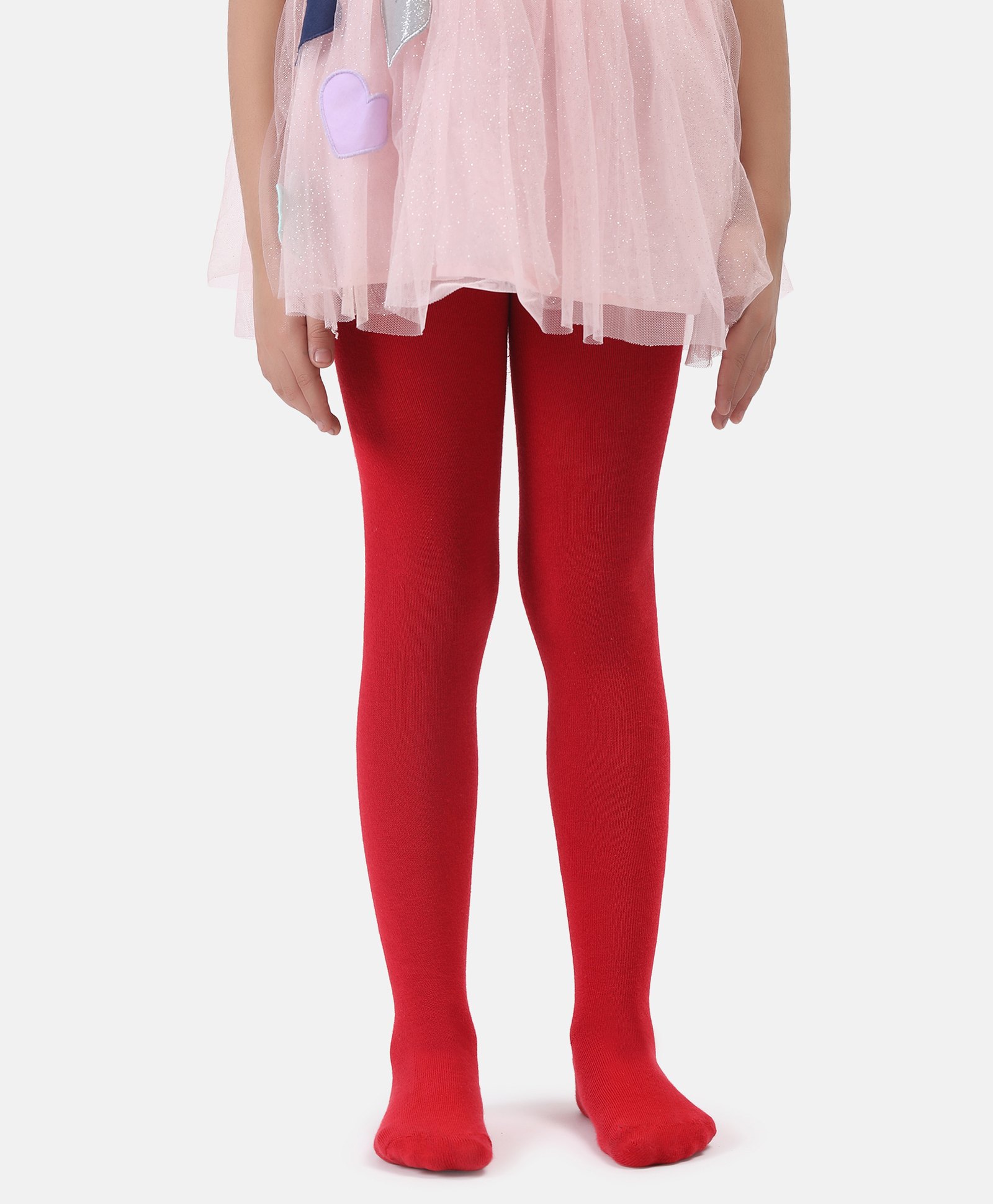NEXT2SKIN Cotton Solid Pantyhose Stockings - Red-image-18