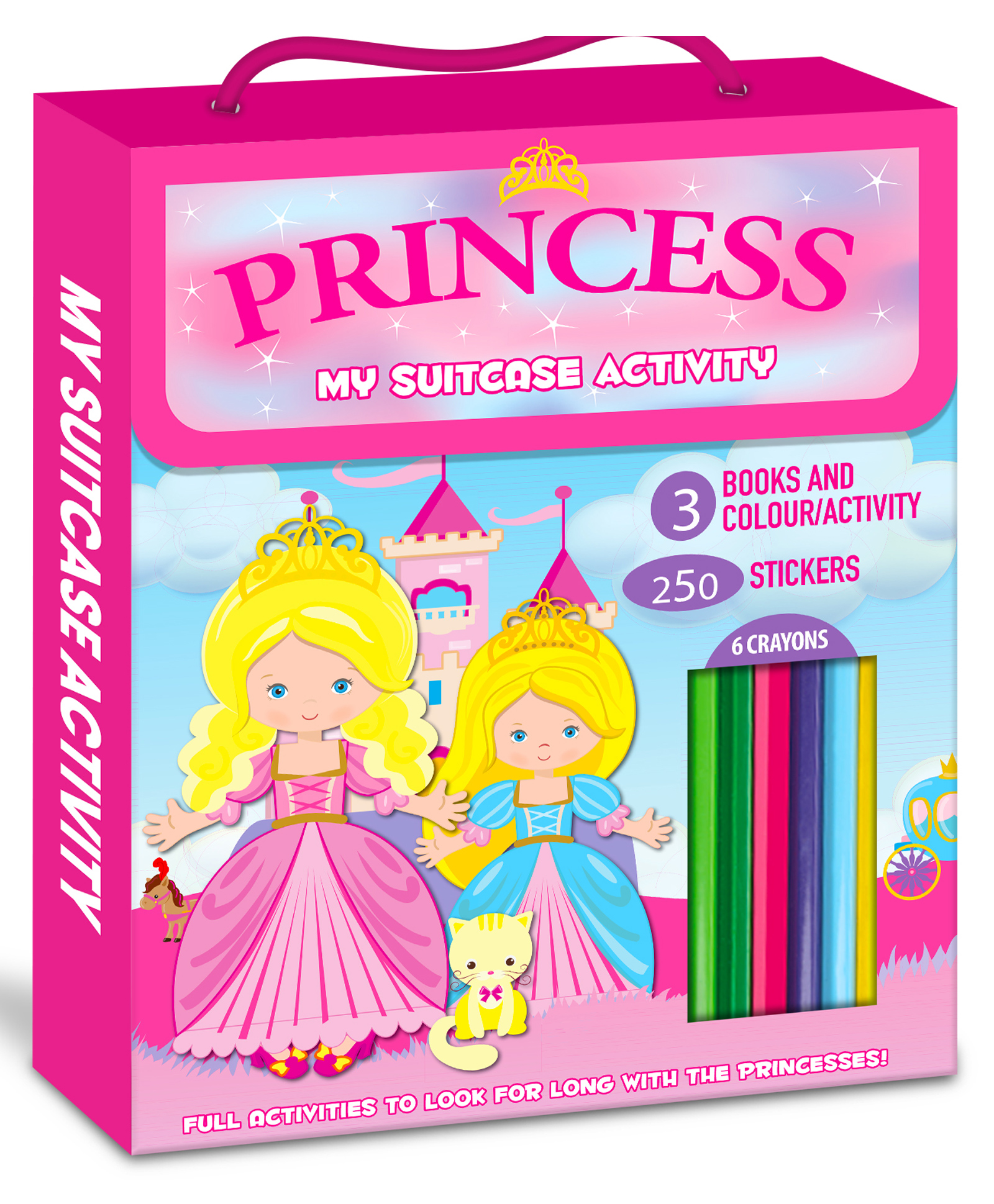 Hello Friend Books My Suitcase Activity Bag: Princess - Complete Activity Case with Colouring Books, Activity Book and Sticker Book, Great for Gifts and Travel - English-image-37