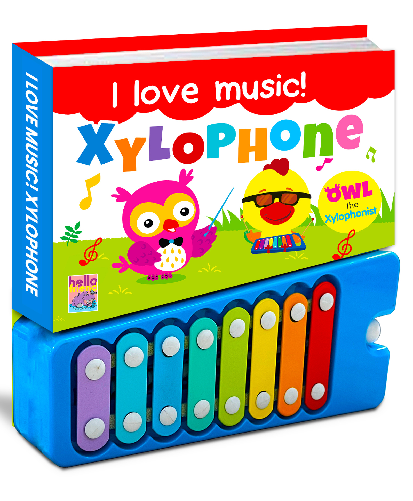 Hello Friend Books I Love Music! Xylophone Sound Book for Kids: Sing, Read and Play with Xylophone Sound Story Board Book-image-21