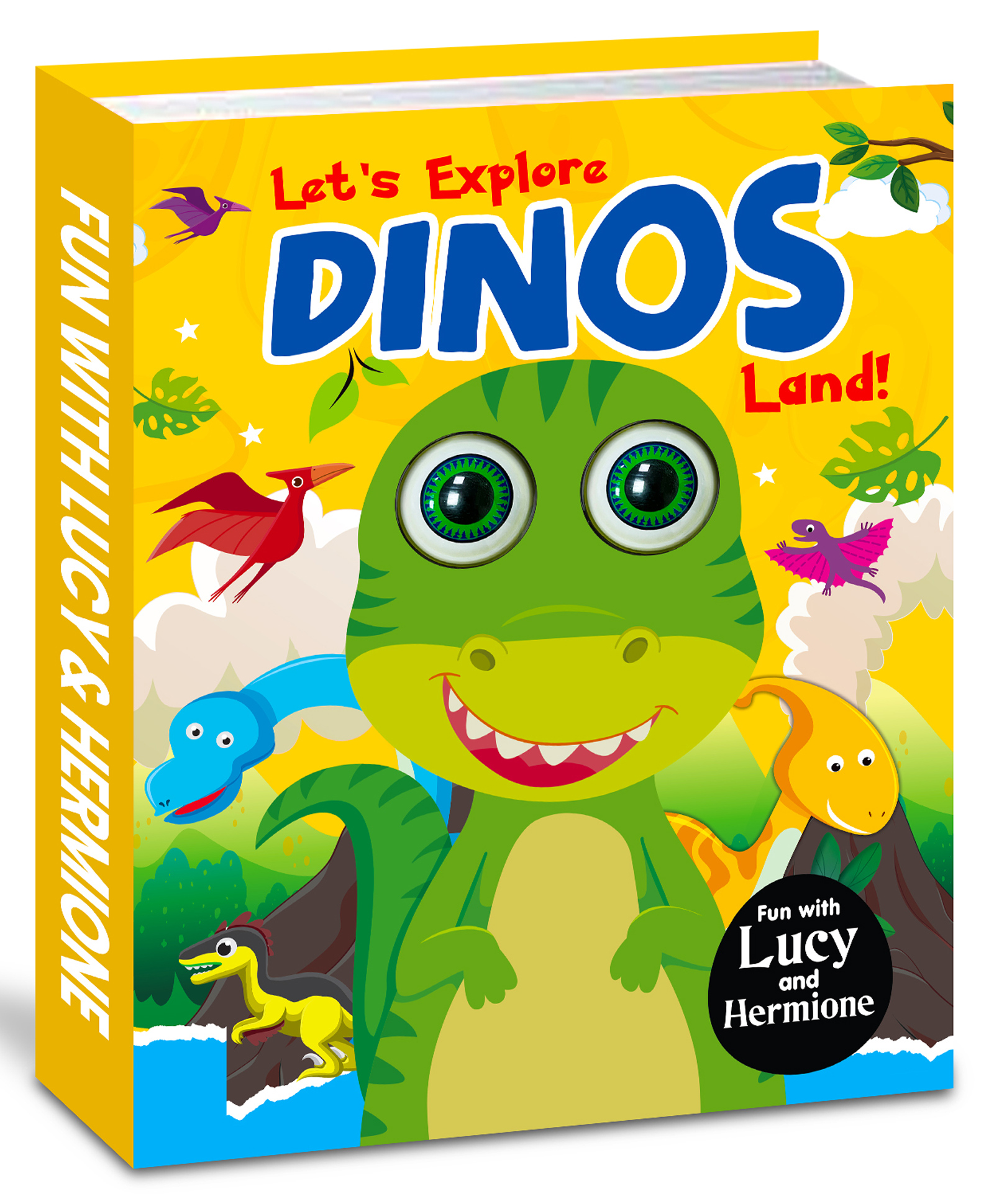 Hello Friend Books 3D Moving Eyes Board Book: Let's Explore Dinos Land! - Interactive Story Board Book with Amazing Illustrations-image-44