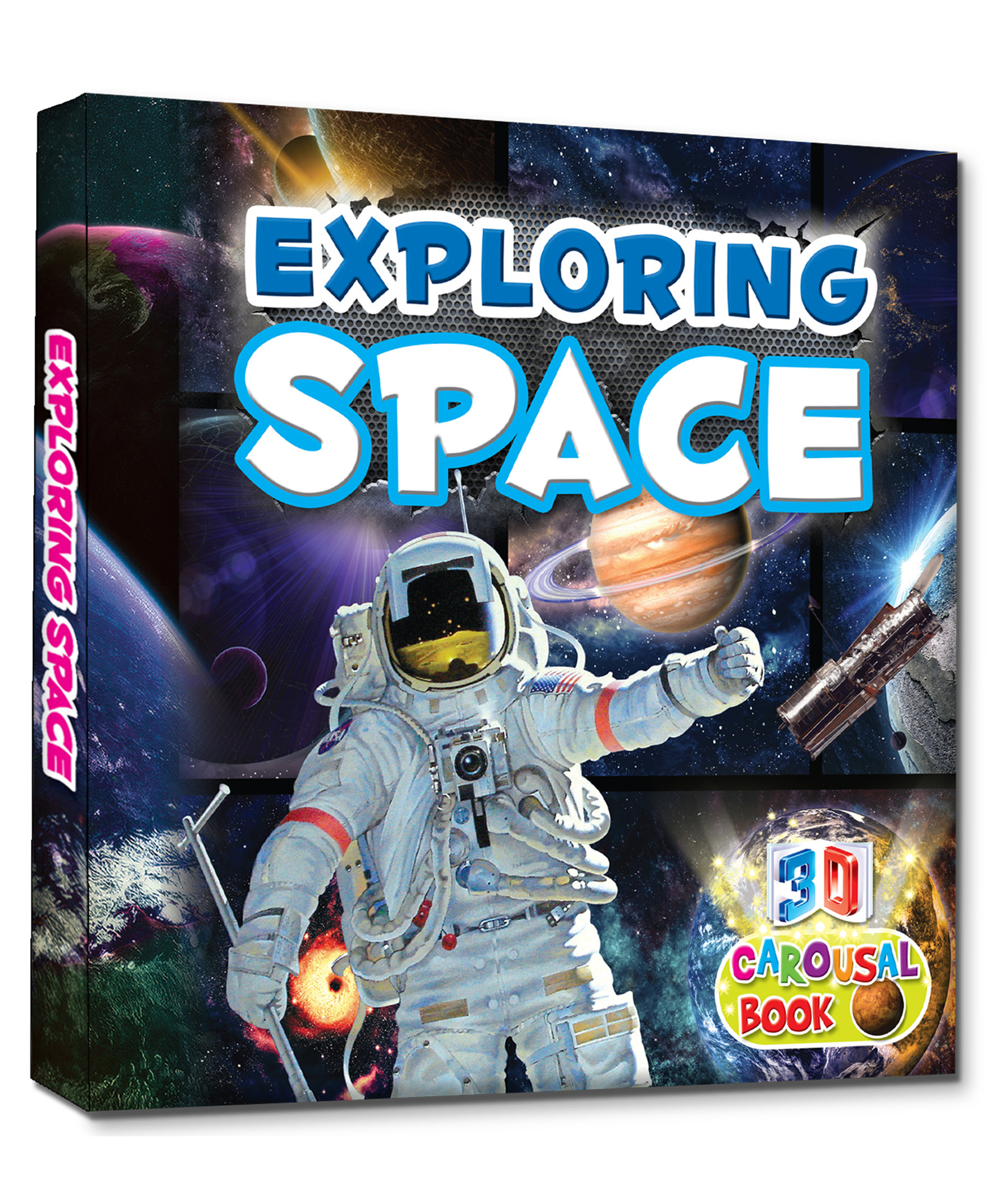 hellofriend books Hello Friend Books 3D Carousel Book: Exploring Space - Attractive Pop-Up Book with Planets, Satellites, Astronauts, The Whole Galaxy Inside The Fold-picture-13