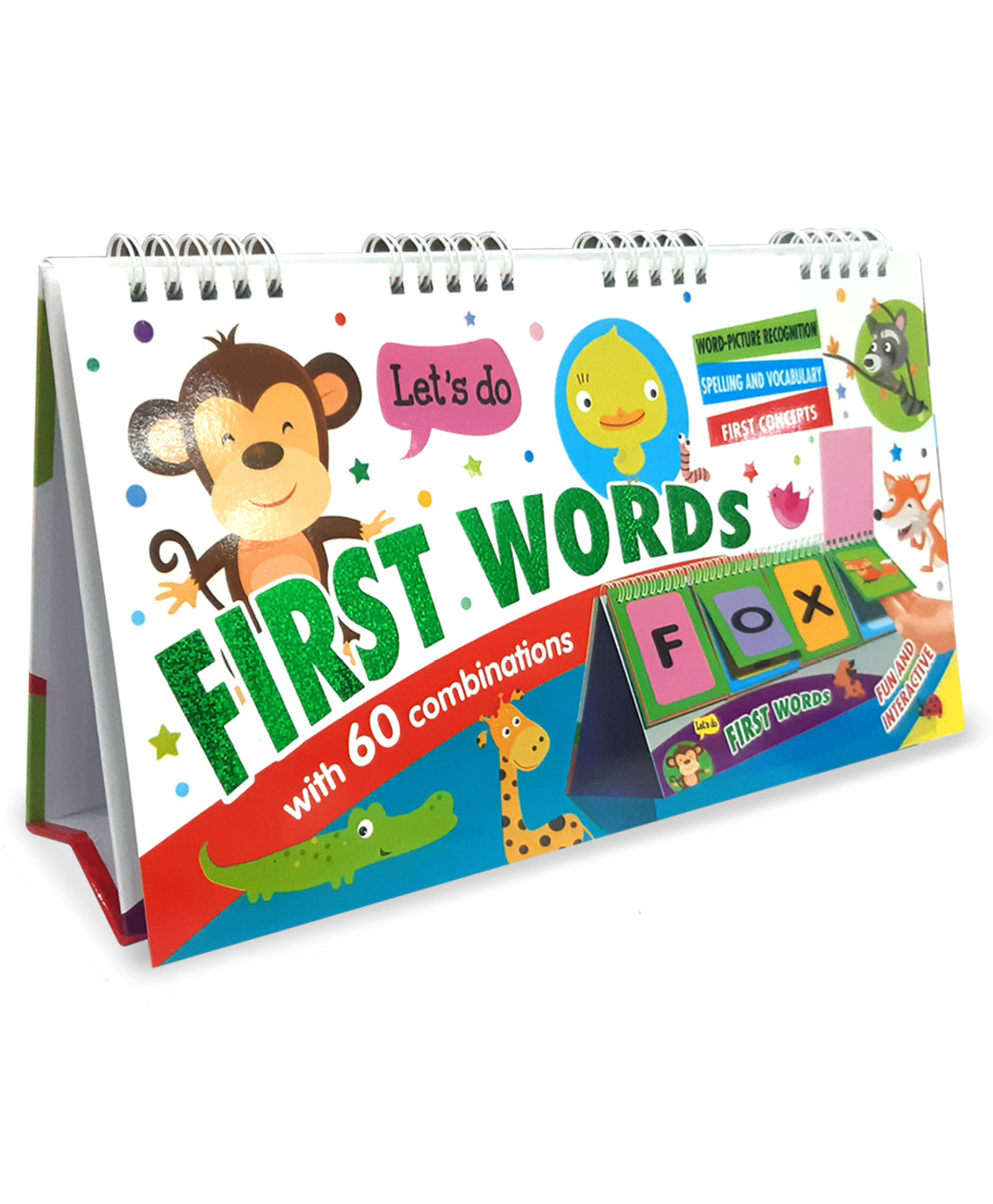 Hello Friend Books First Words Fun Activity Calendar: Mix and Match Flip Chart with Over 60 Different Combinations Interactive Activity for Kids- English-image-42