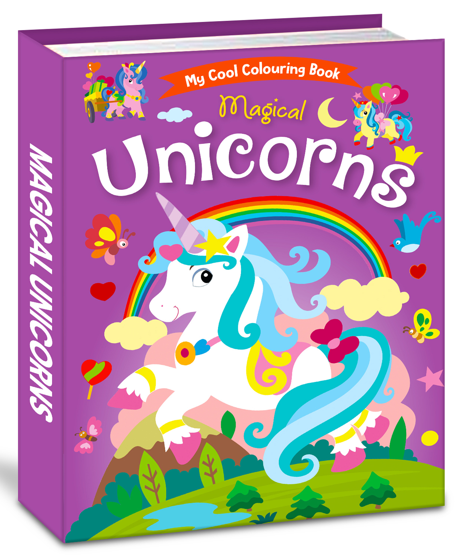 hellofriend books My Cool Colouring Book of Magical Unicorns: Jumbo Copy Colouring - Practice Drawing, Painting and Colouring with Reference for Kids-picture-17