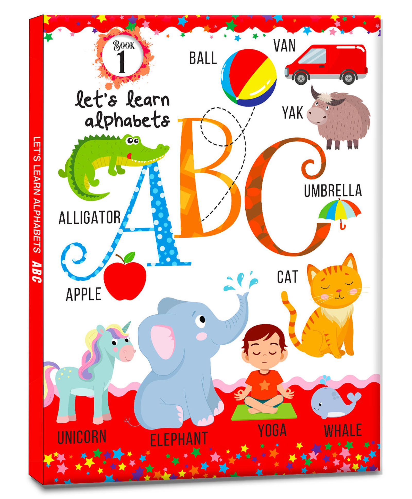 Let's Learn Giant Board Book: Alphabets ABC - Large Board Book with Beautifully Illustrated Images for Children to Learn-image-5
