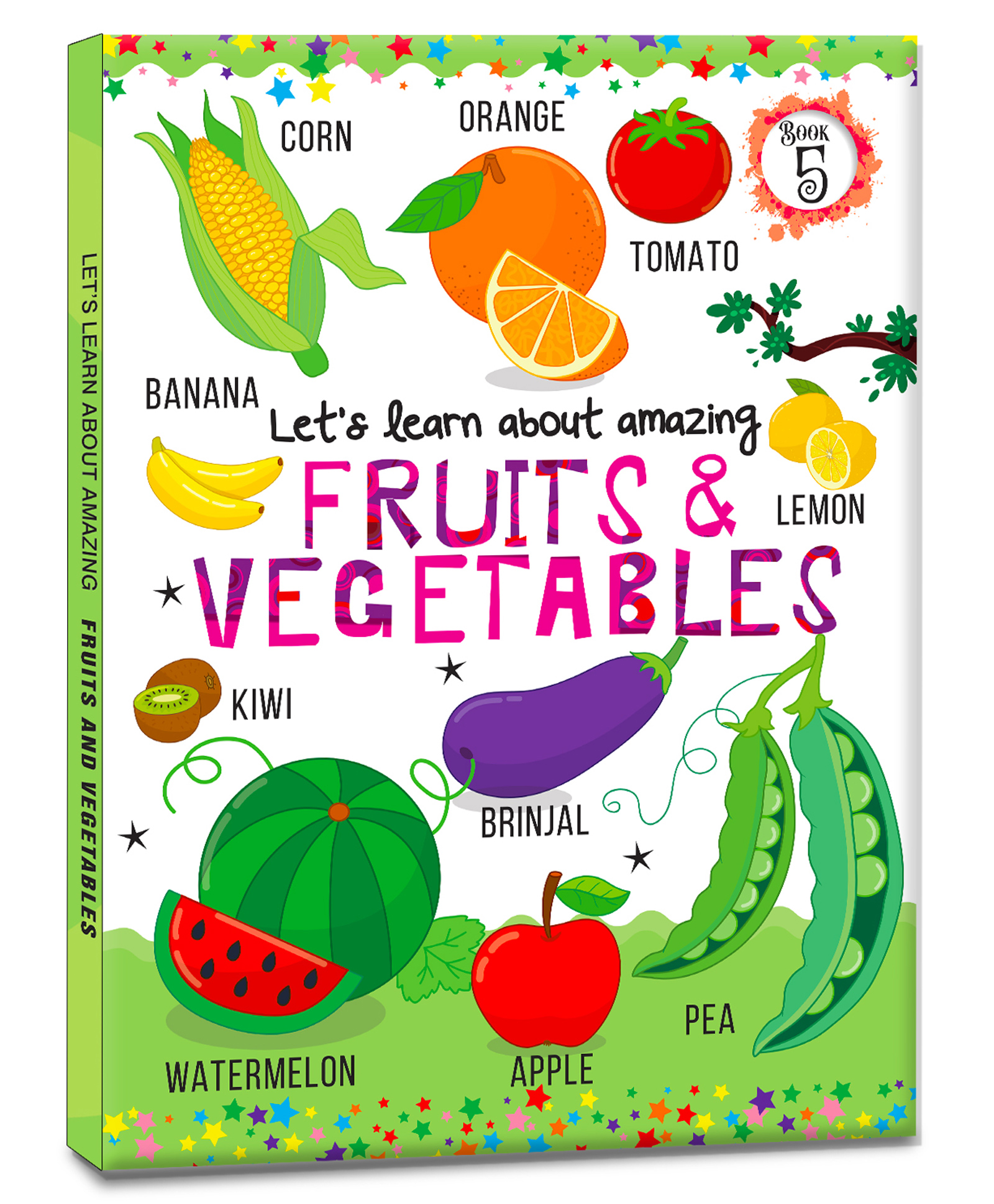 Let's Learn Giant Board Book: Fruits and Vegetables - Large Board Book with Beautifully Illustrated Images for Children to Learn-image-21