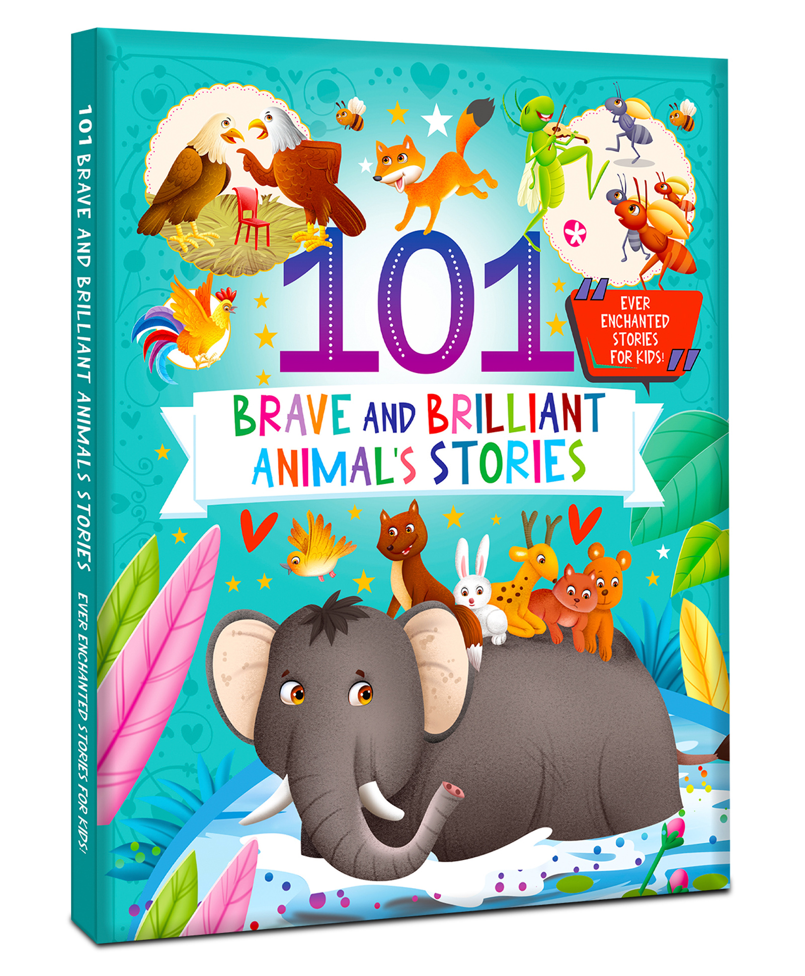 101 Brave and Brilliant Animal Stories: Illustrated Padded Book With a Collection of Short Enchanting Tales for Kids-image-8