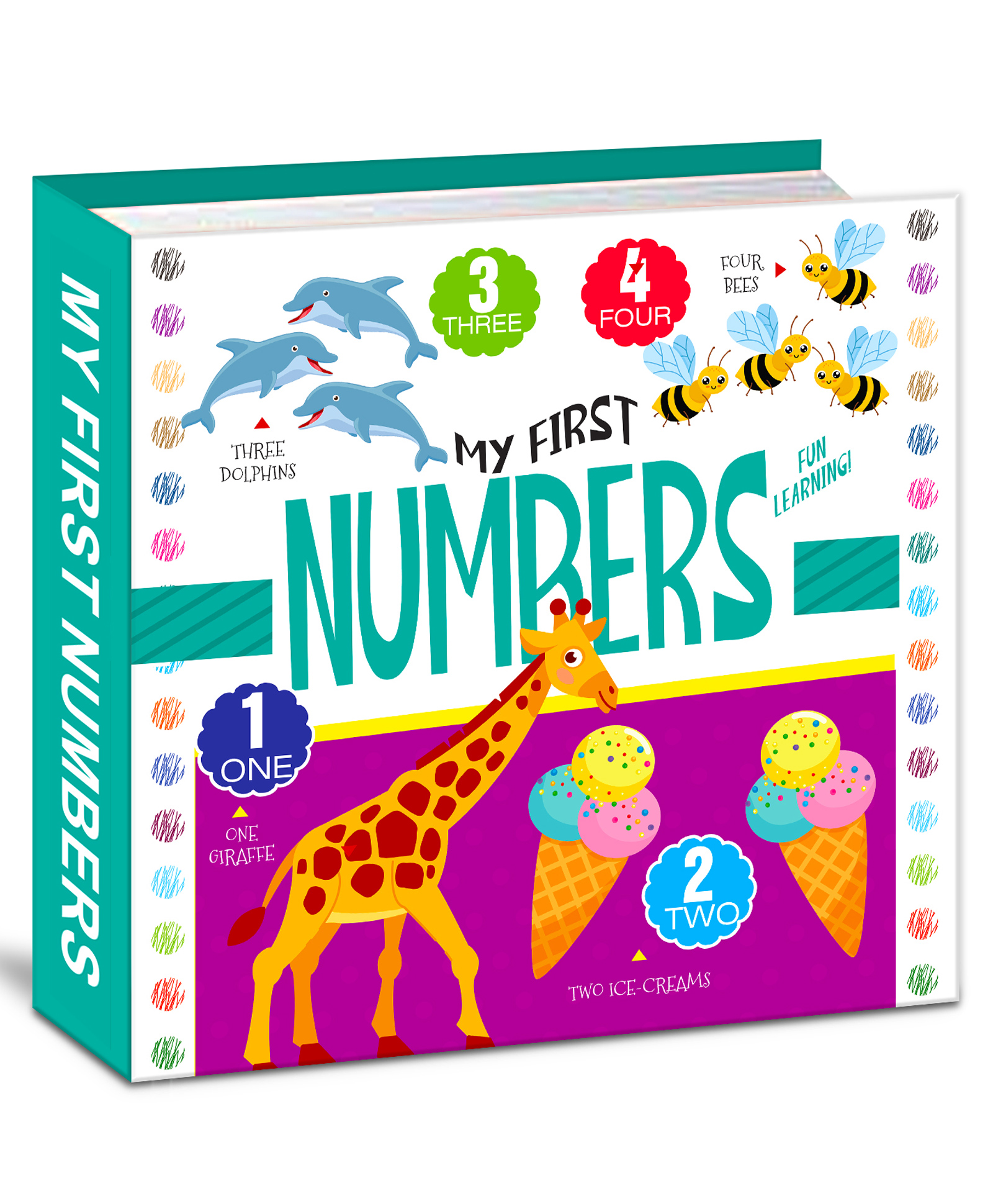 hellofriend books My First Large Padded Board Book: 100 Animals- Padded Board Book for Kids for Fun Learning-picture-16