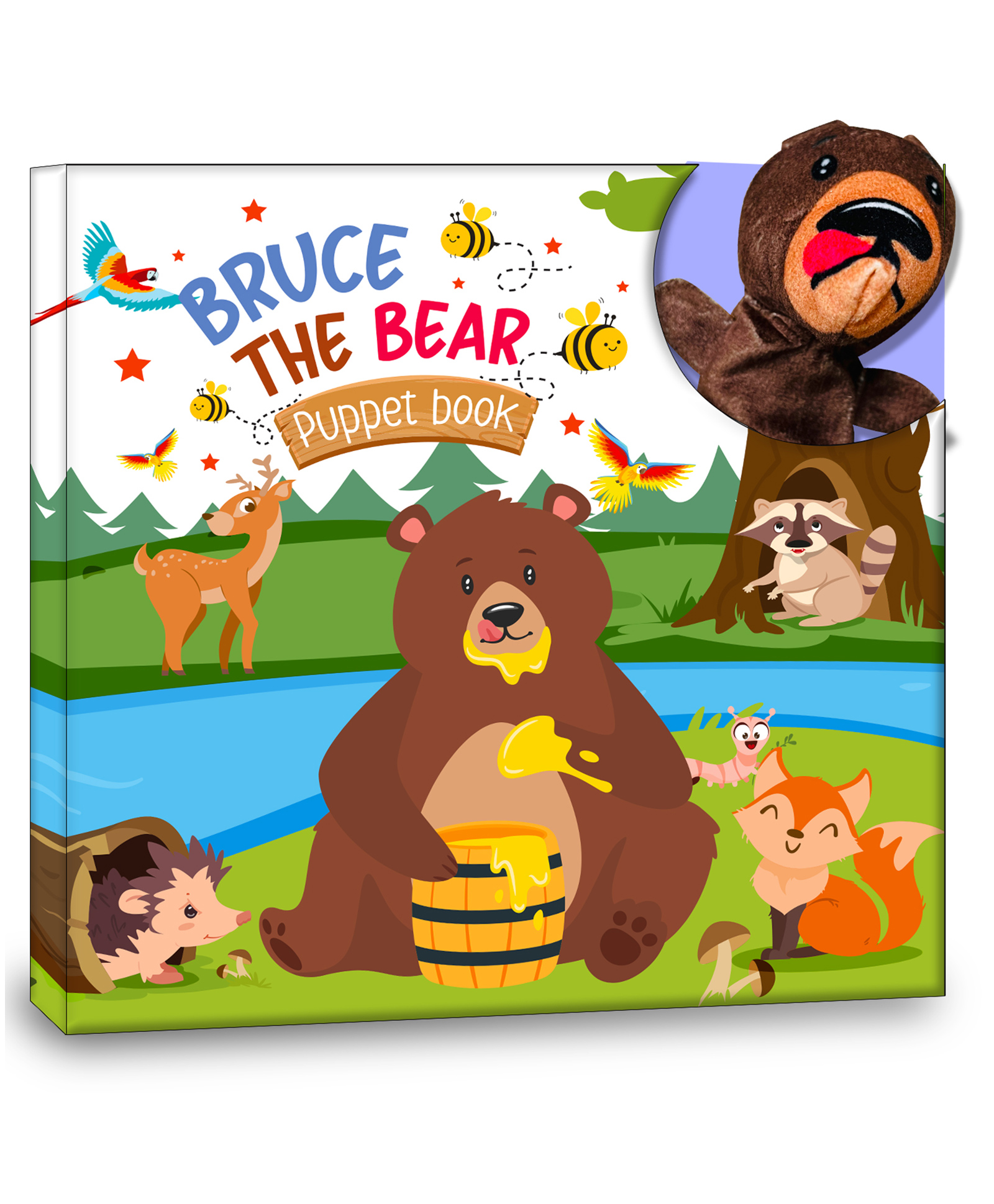 hellofriend books Finger Puppet Board Book: Bruce The Bear- Story Board Book with Finger Puppet for Children-picture-16