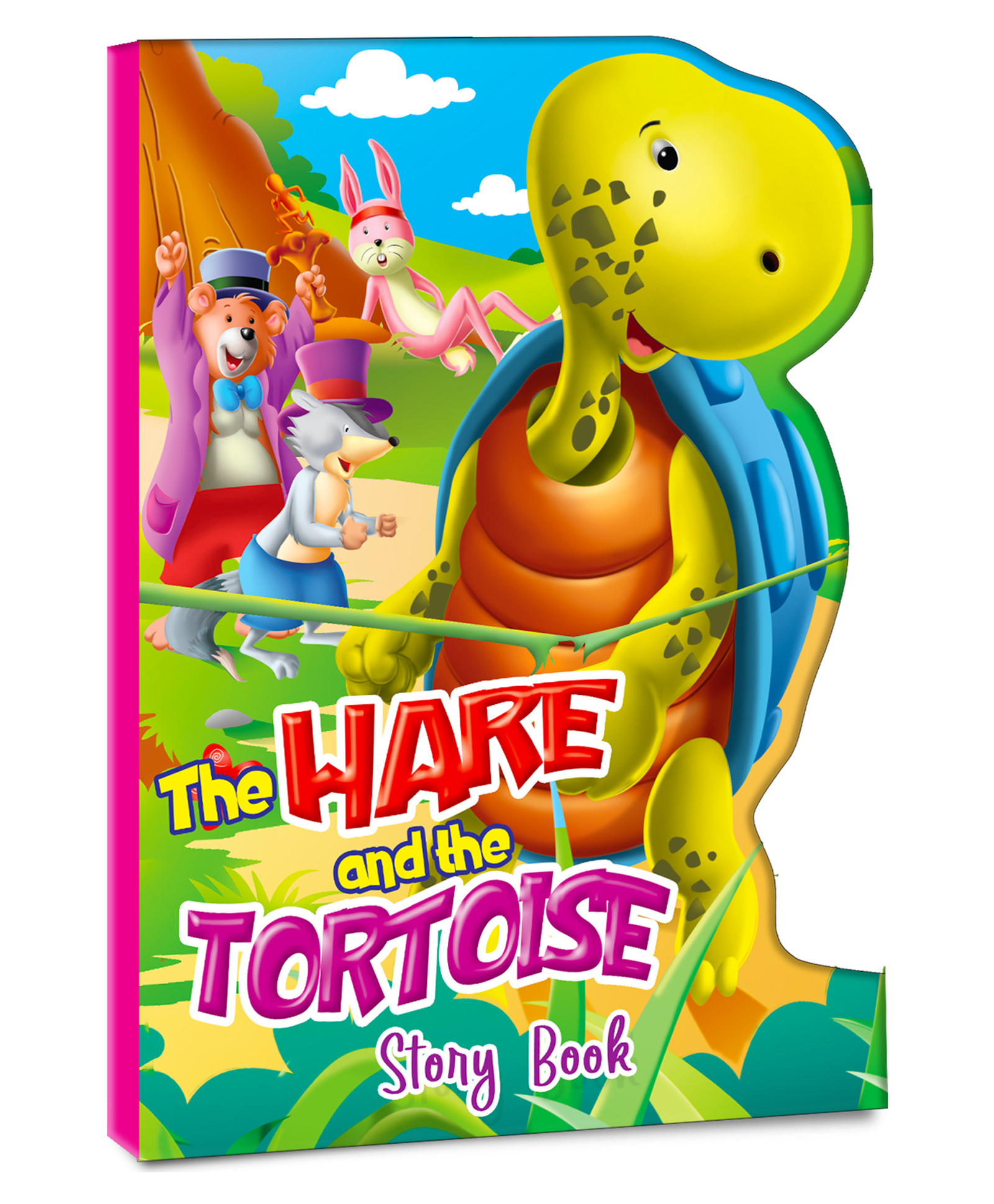 My Shaped Story Book: The Hare and the Tortoise - Shaped Story Board Book for Kids-image-46