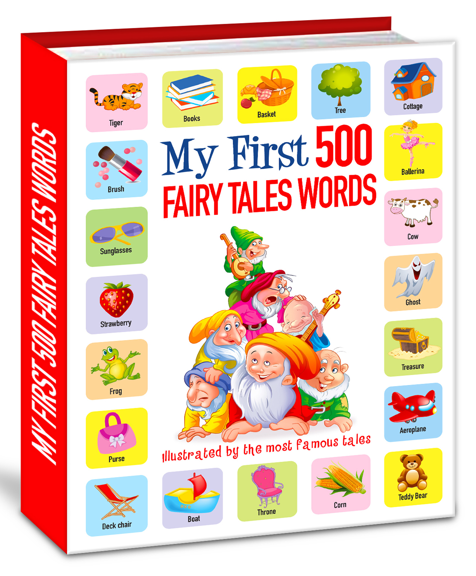 hellofriend books My First 500 Fairytale Words: An Illustrated Picture Book to Learn about Alphabets, Shapes, Colours, Transport, Animals and More Trough Your Favourite Fairtyales-picture-13