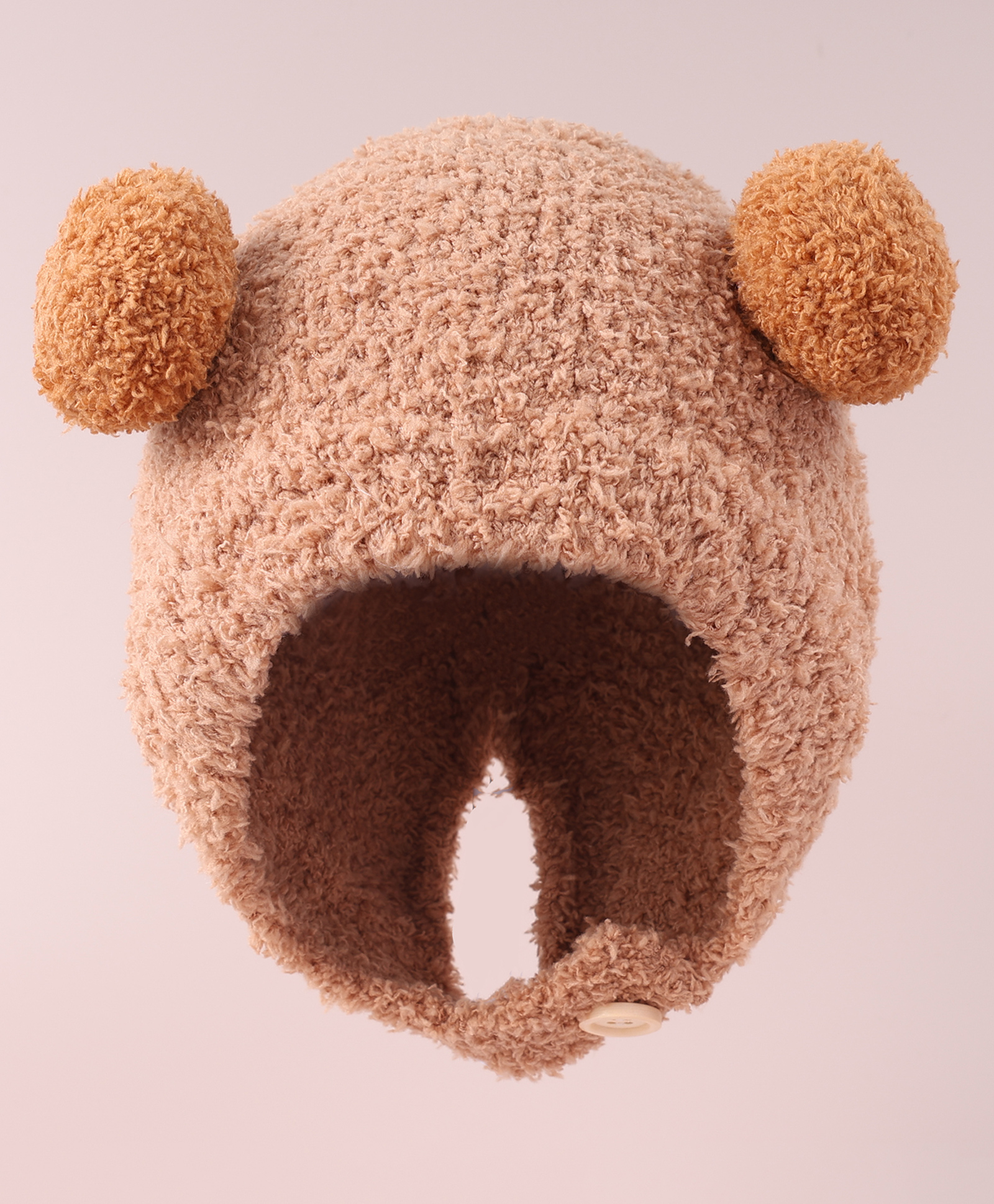 Babyhug Woollen Cap with Pom Pom - Brown-image-18