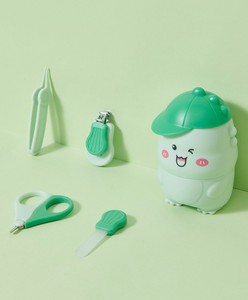 fab n funky Dino Shaped 4 Piece Grooming Kit - Green-picture-15