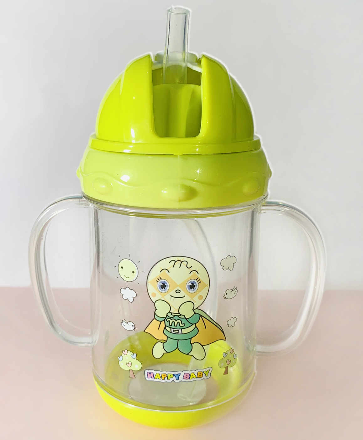 Kritiu Cartoon Print Straw Sipper Yellow - 200 ml-picture-32
