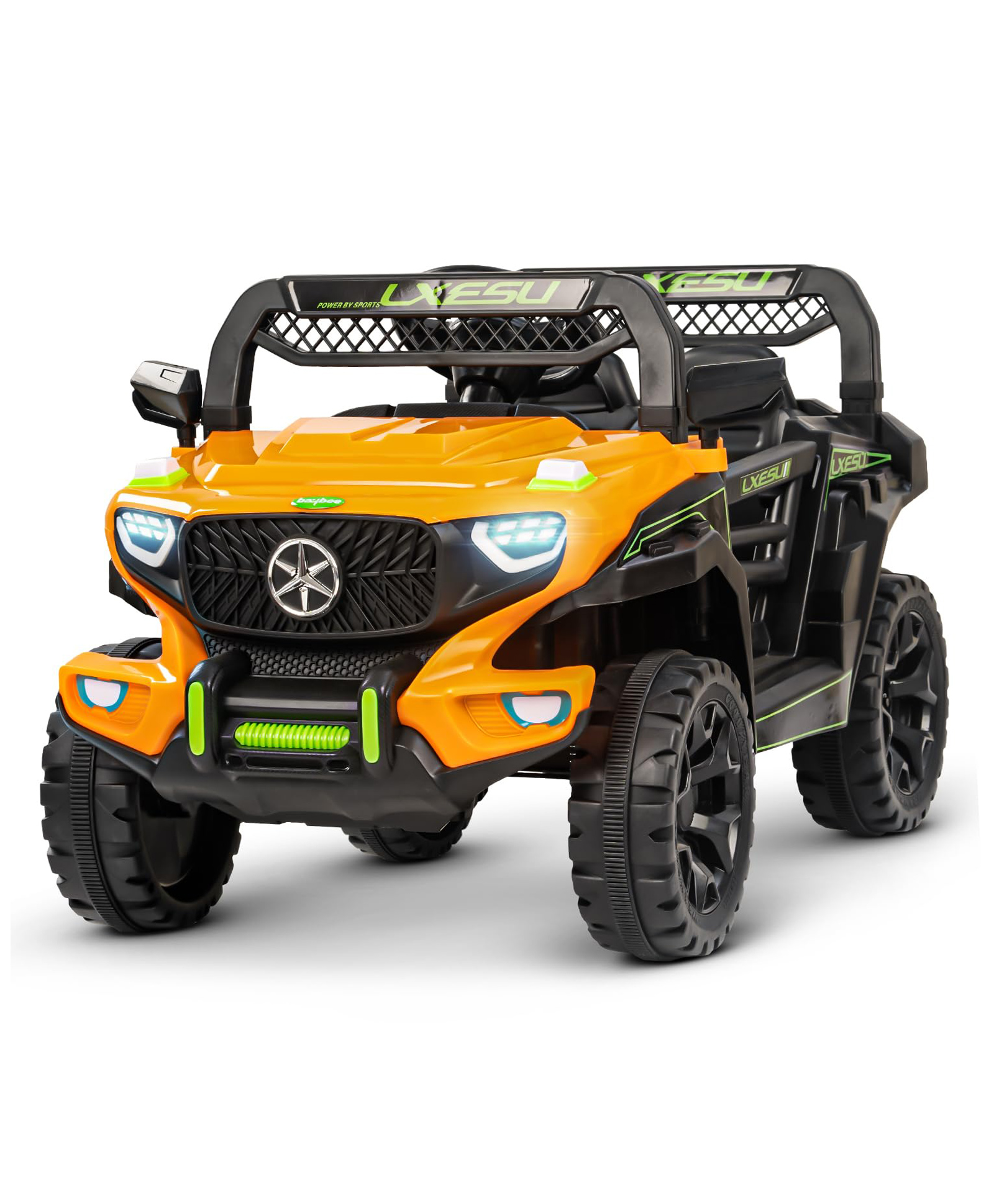 Baybee Battery Operated Jeep for Kids, Ride on Toy Kids Car with Bluetooth, Light & Music | Baby Big Rechargeable Battery Car (Panther Orange)-image-32