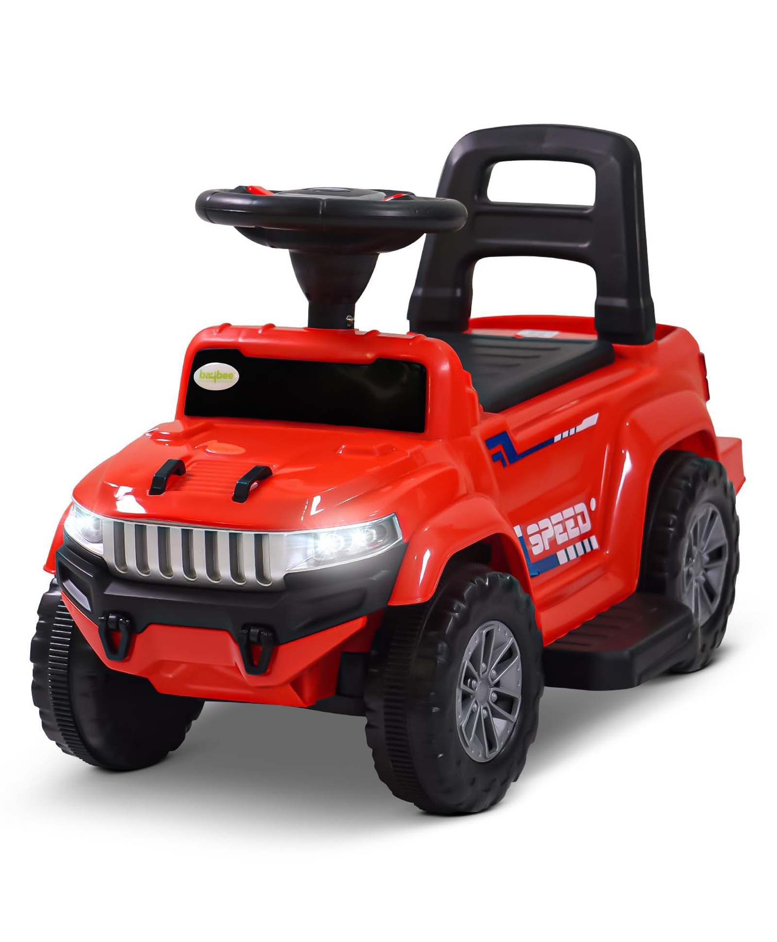 Baybee Speedy Pro Rechargeable Battery Operated Jeep for Kids, Ride on Toy Kids Car with Music, LED Light & Storage, Baby Big Electric Jeep Battery Car for Kids (Red)-image-23