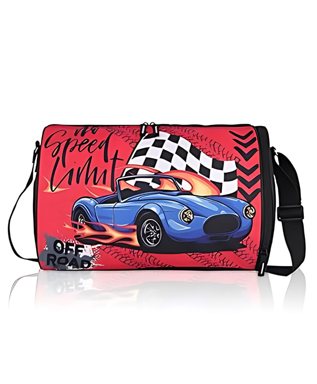 Echo Boomers Racing Car Red Duffel Bag - Speed into Adventure with Off-Road Excitement-image-47