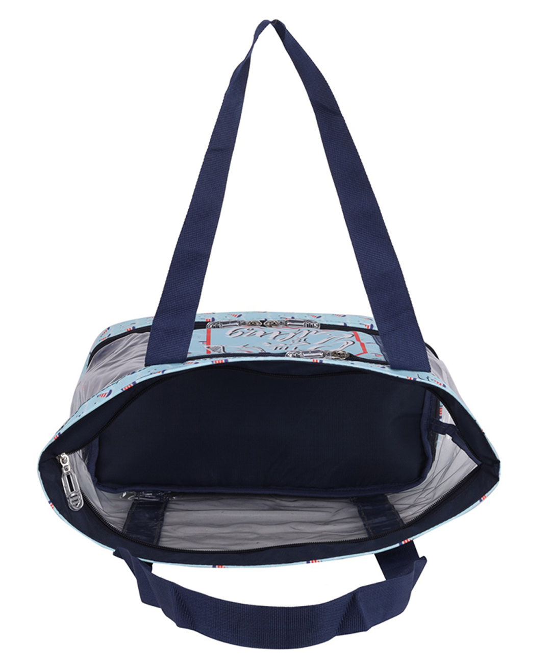 Echo Boomers Sky Blue Beach Feel Transparent Shoulder Bag-picture-11