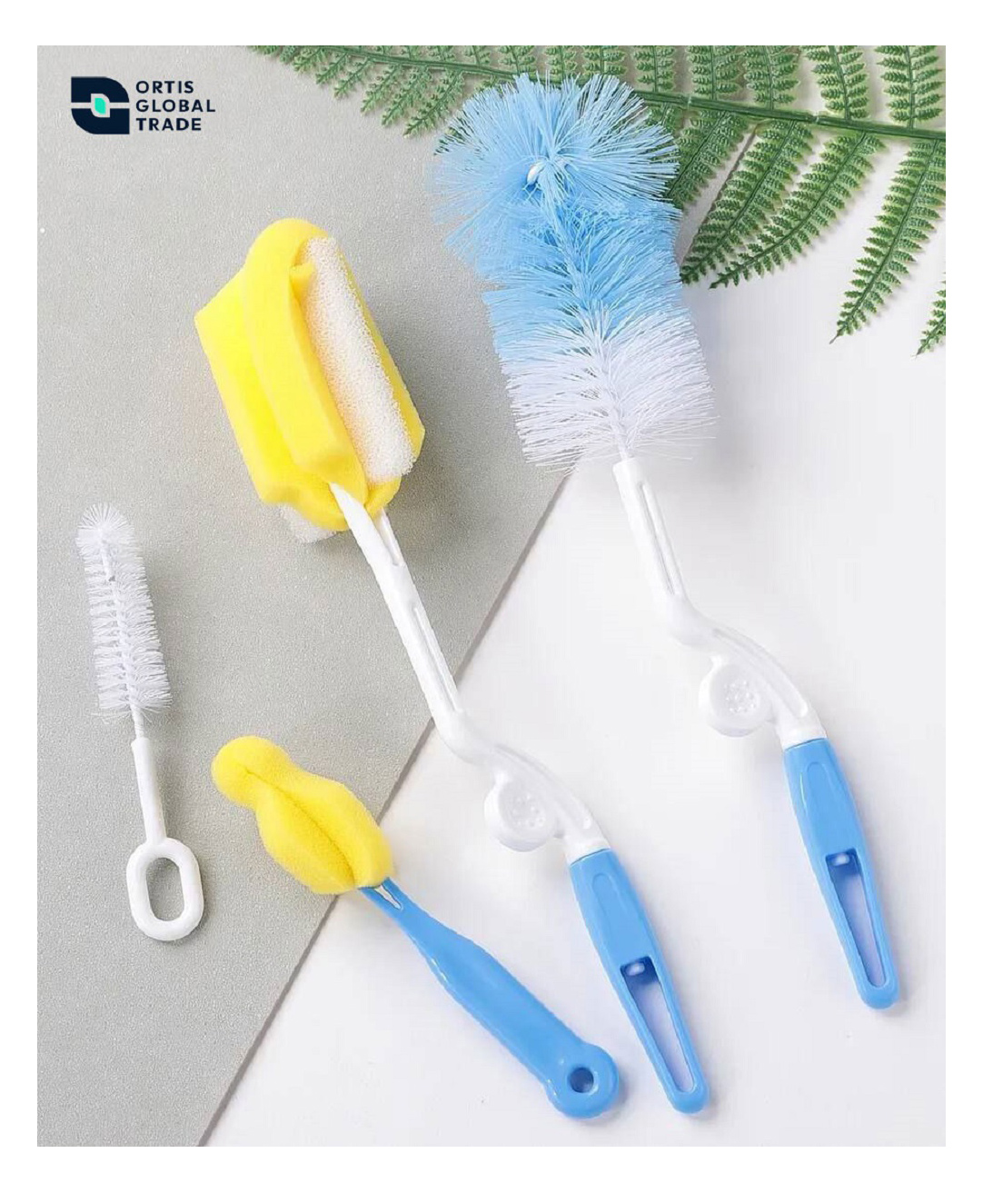 Ortis Bottle Cleaning Brush Set of 4 - Multicolor ( Color May Vary)-image-25