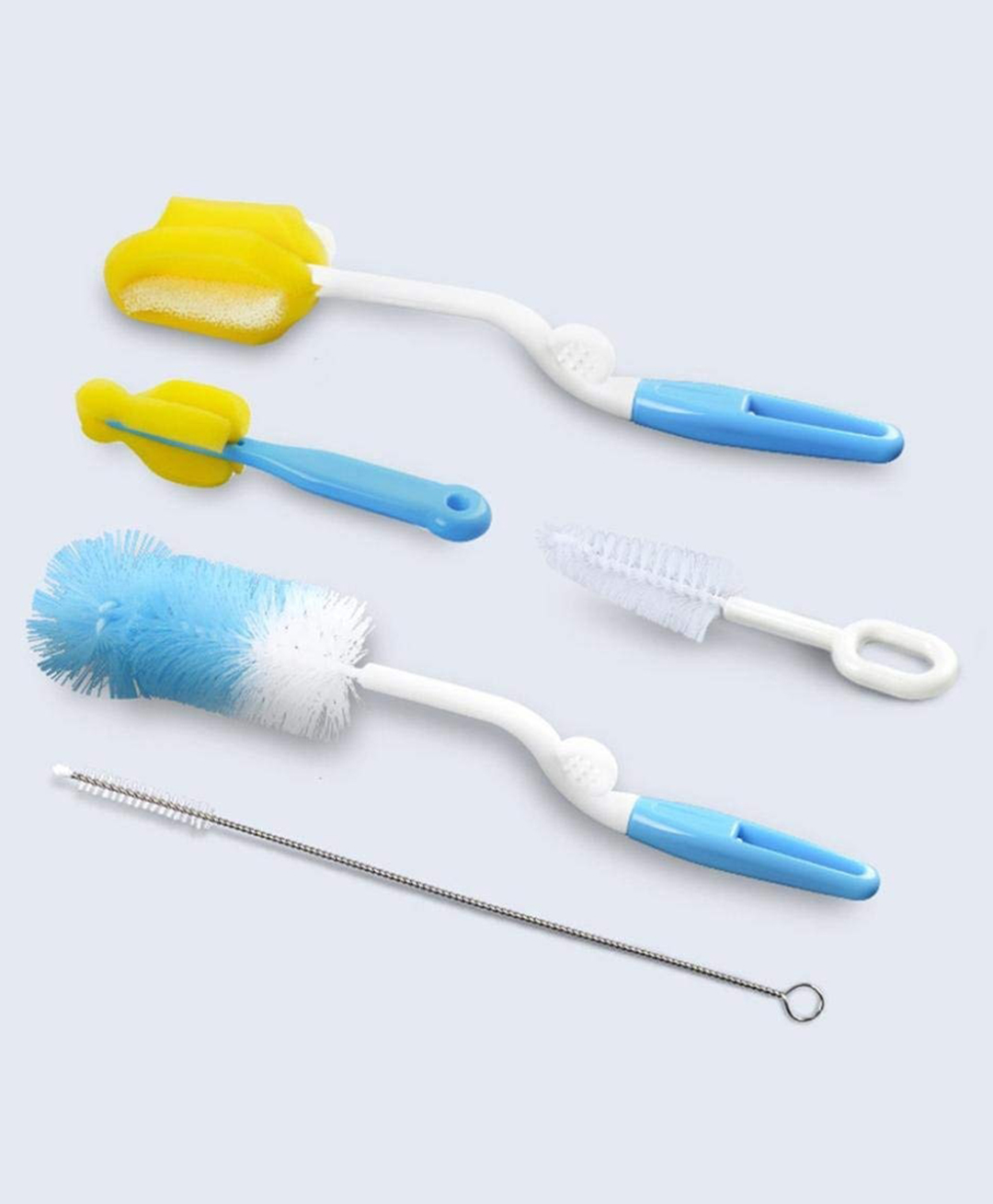 Ortis Bottle Cleaning Brush Set of 5 - Multicolor ( Color May Vary)-image-2