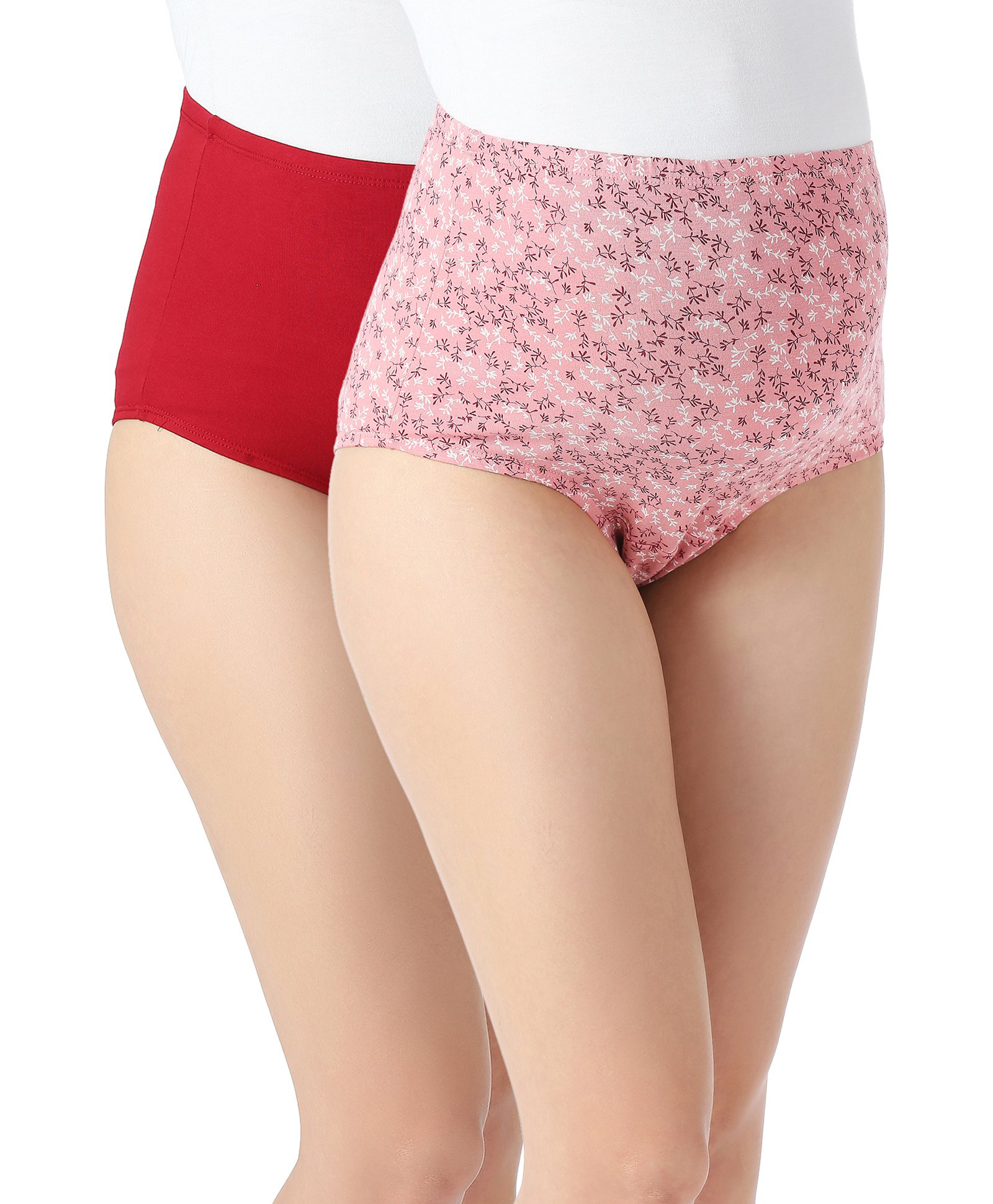 Bella Mama Cotton Elastane High Coverage Printed Panties Pack of 2 (Color May Vary)-picture-32