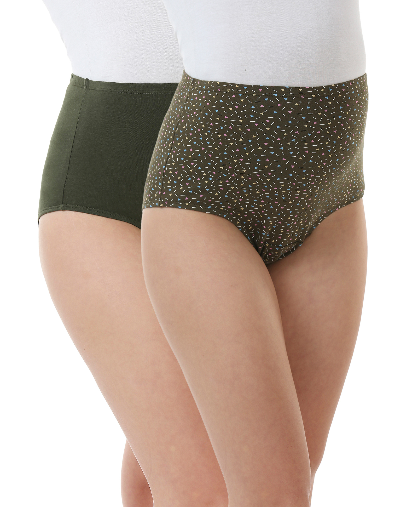 Bella Mama Women Cotton Elastane High Coverage Panty Set Pack of 2 (Color May Vary)-image-14