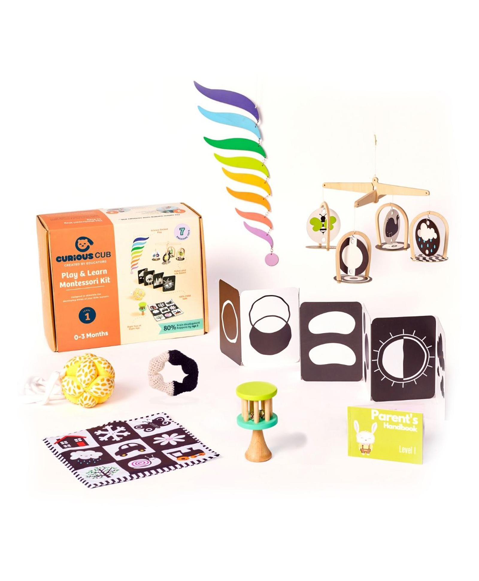 Curious Cub Montessori Learning Wooden Toys Box of 10 - Multicolour-picture-17