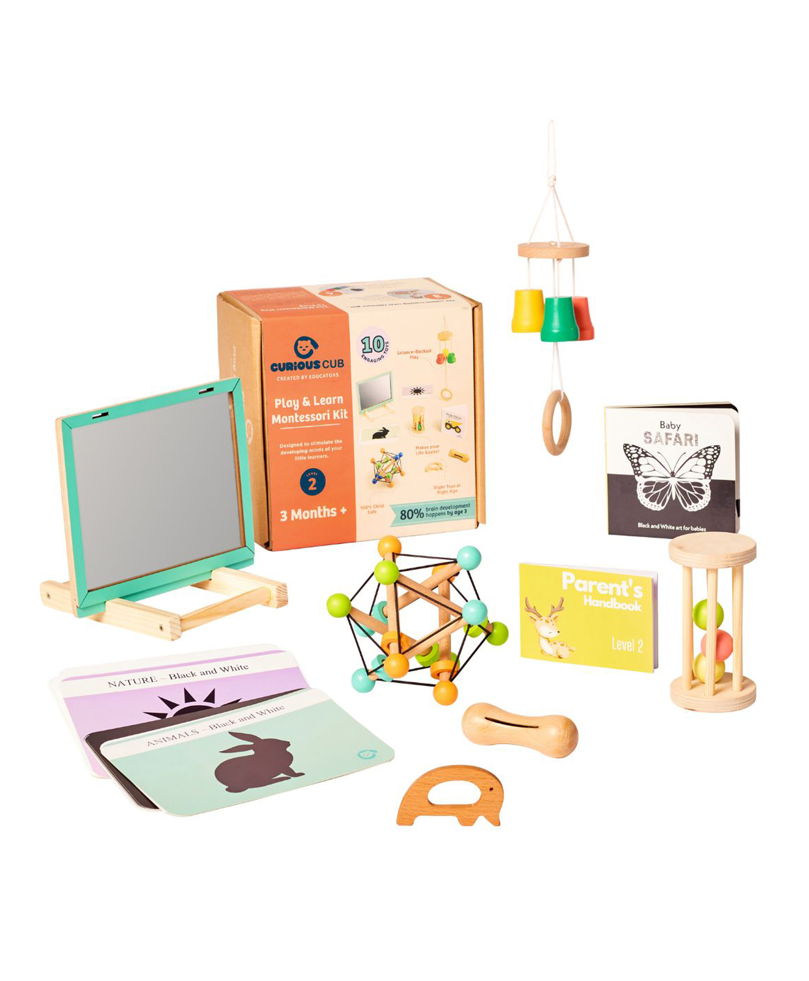 Curious Cub Montessori Learning Wooden Toys Box of 11 - Multicolour-picture-18