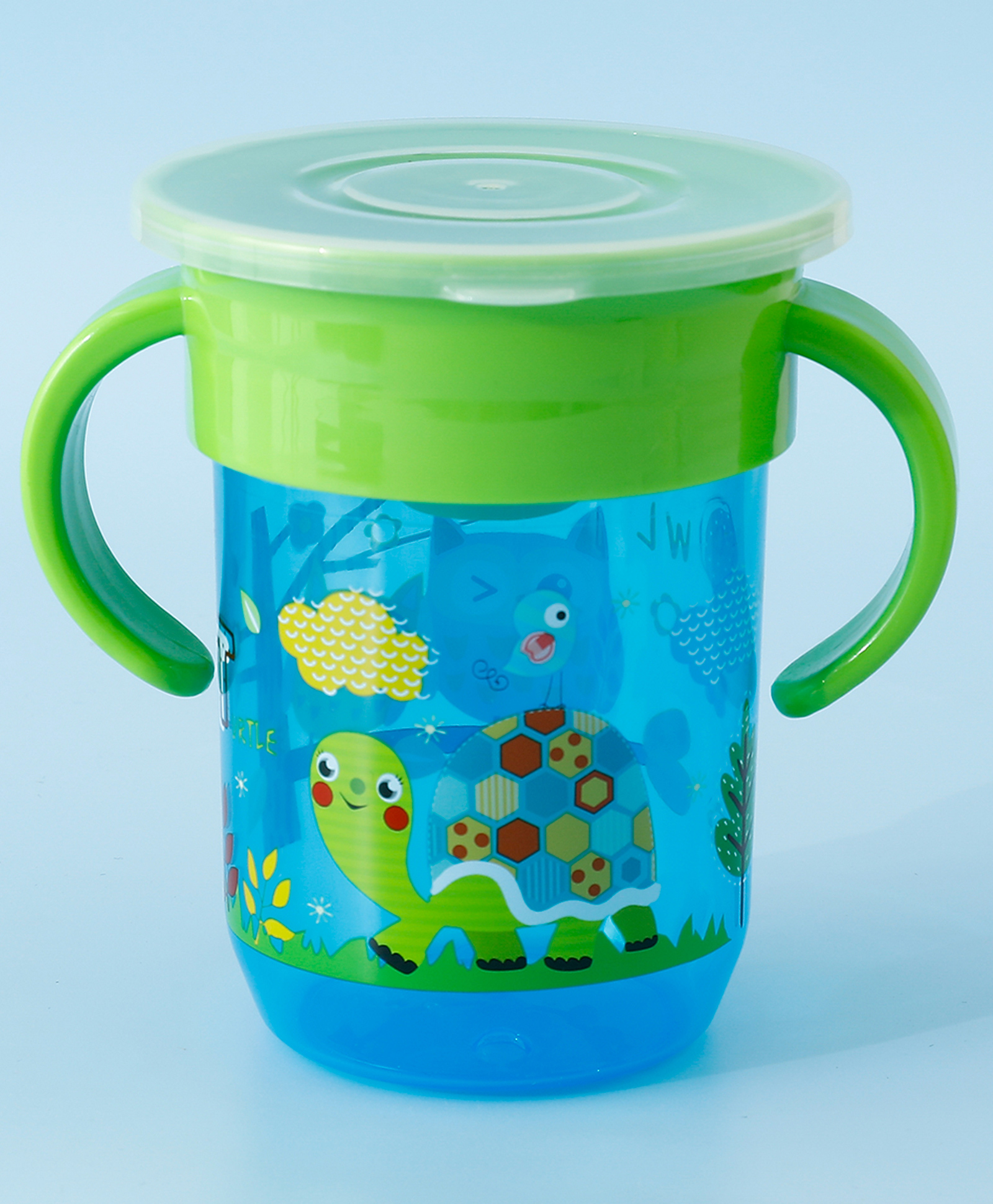 fab n funky Mug With Handle & Lid Blue- 260 ml-picture-23