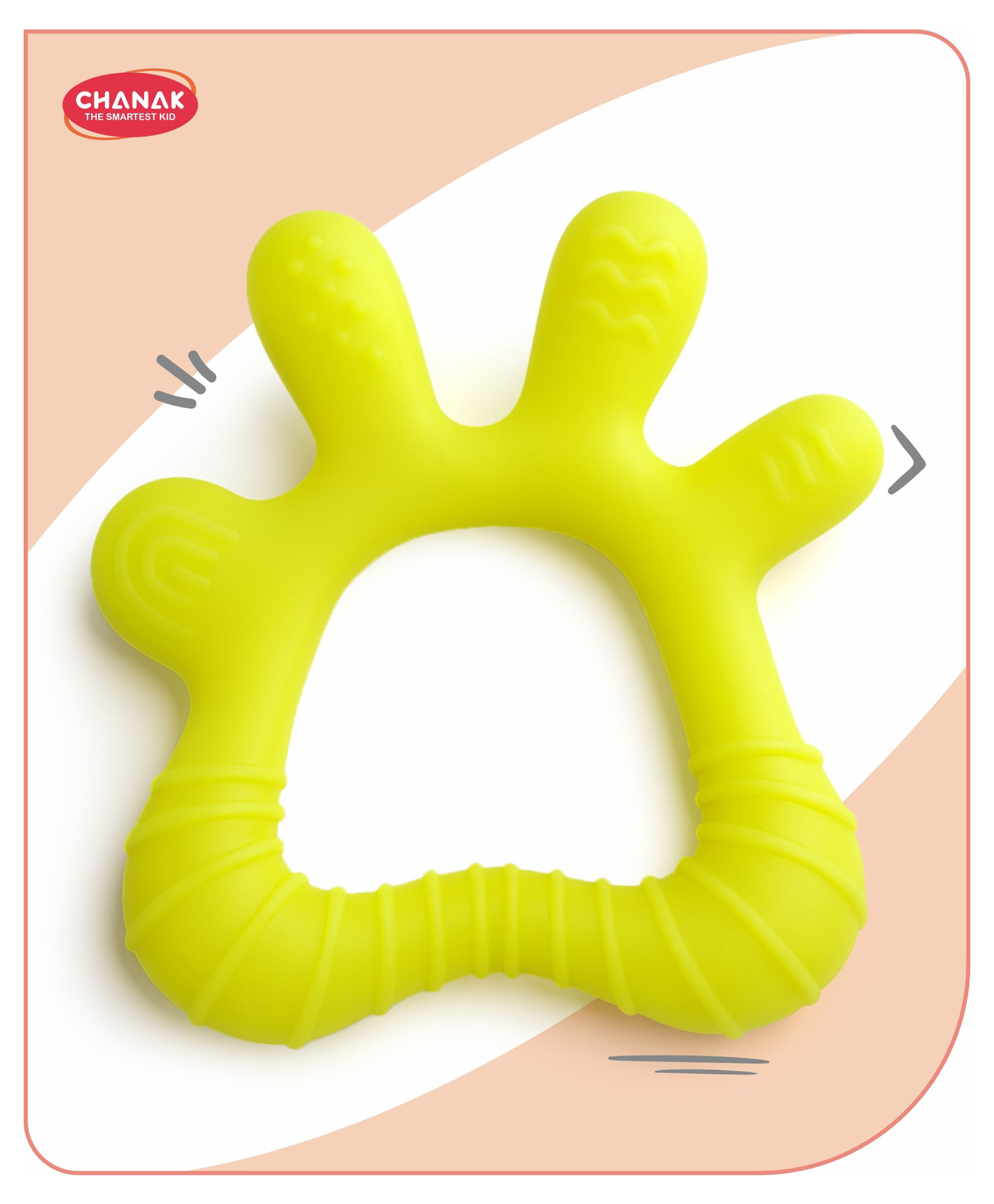 Aditi Toys Soft Silicone Teether Non-Toxic BPA Free Teething Toy for Babies with Textured Surface for Soothing Gums, 100% Food Grade Hand Finger Shape Teether for Babies. (Colors As Per Availability)-picture-13