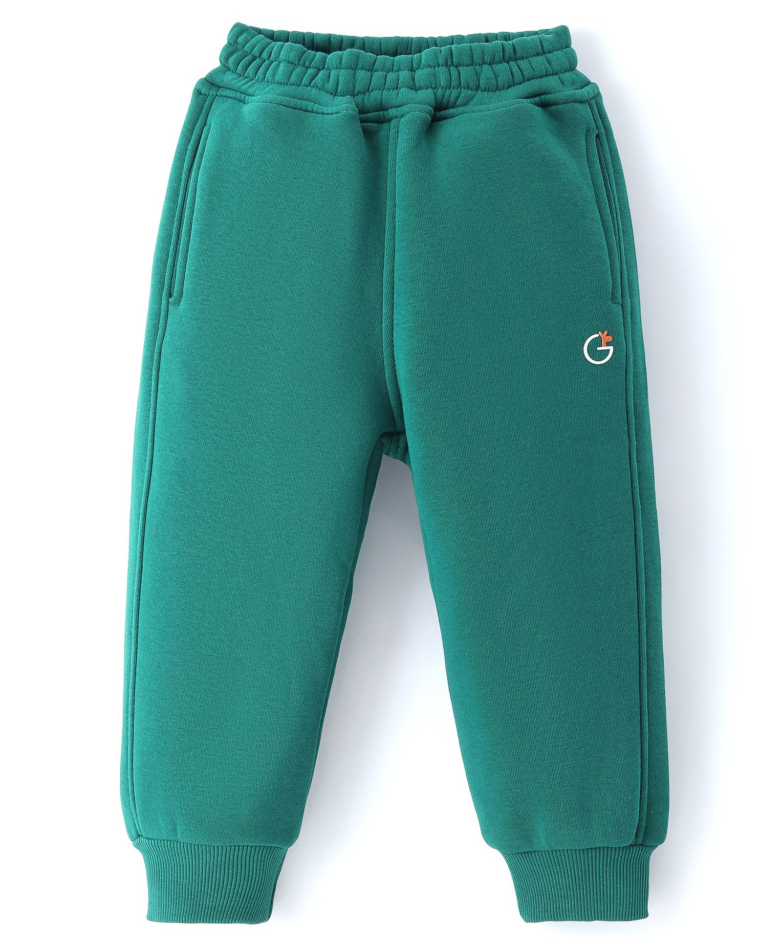 Little Kangaroos Cotton Knit Full Length Lounge Pant Solid - Teal Blue-picture-16