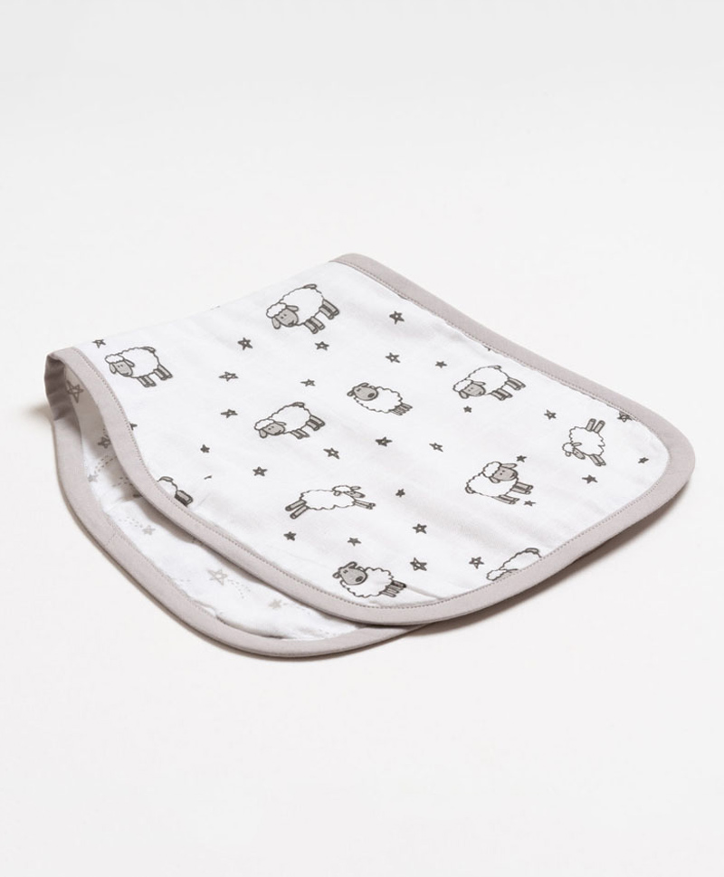 Aariro Organic Cotton Burp cloth Counting Sheep-picture-9