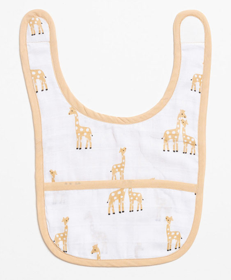 Aariro Organic Cotton Classic Muslin Bib Stand Tall-picture-1